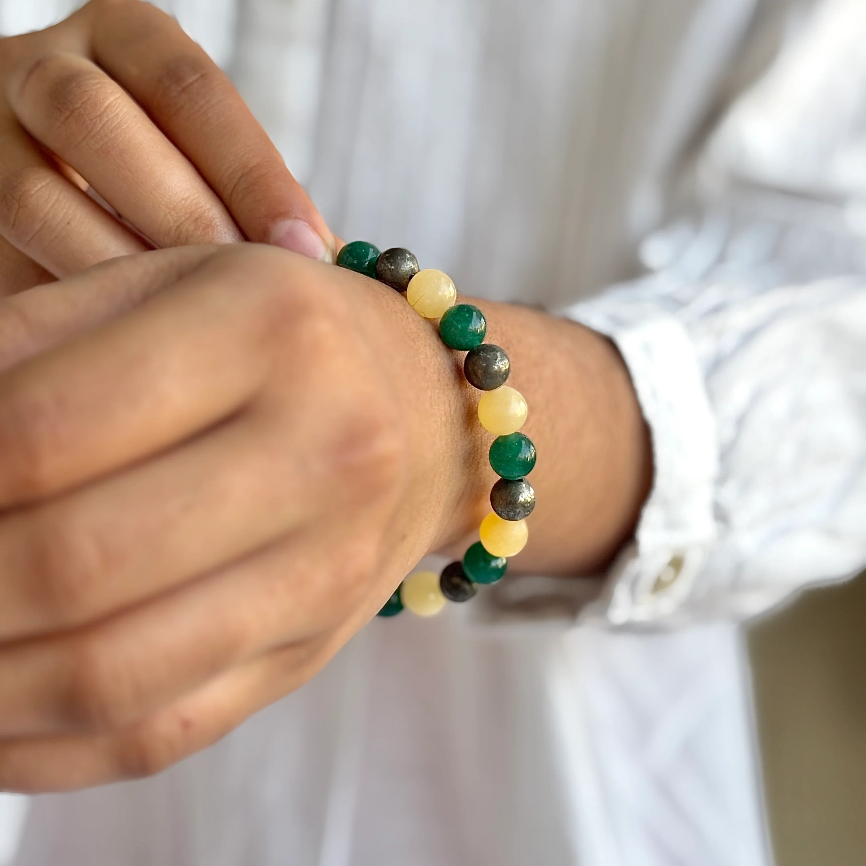 Abundance & Manifestation - 8mm Bead Bracelet | Combination Bracelet Series - Image 2