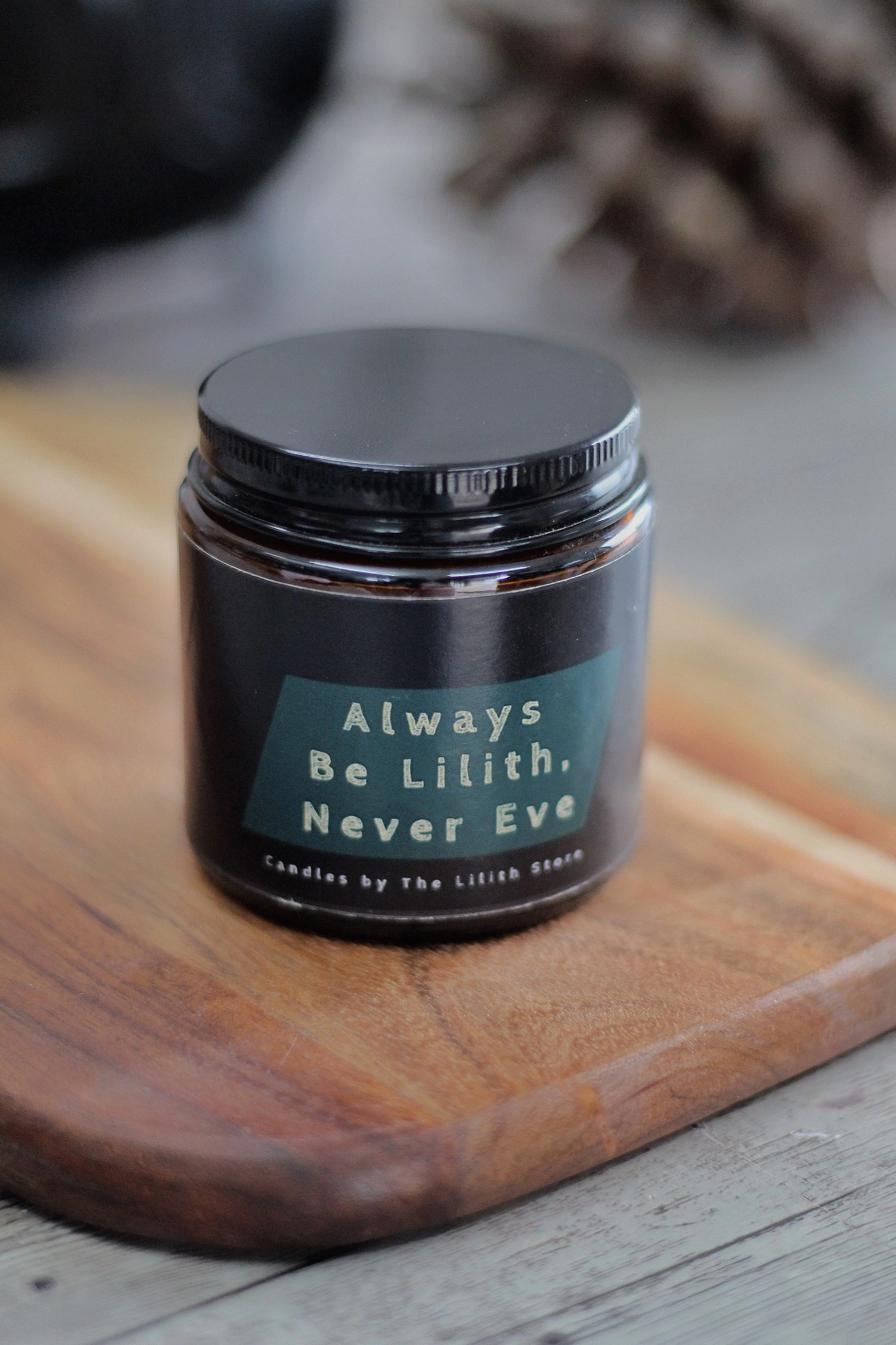 Always Be Lilith, Never Eve Scented Soy Wax Candle - Image 4
