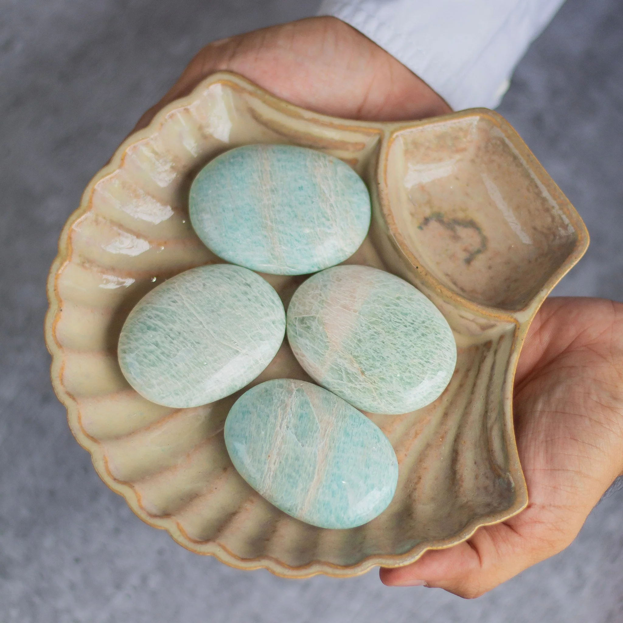 Amazonite Palm Stone | Money, Wealth & Success - Image 4