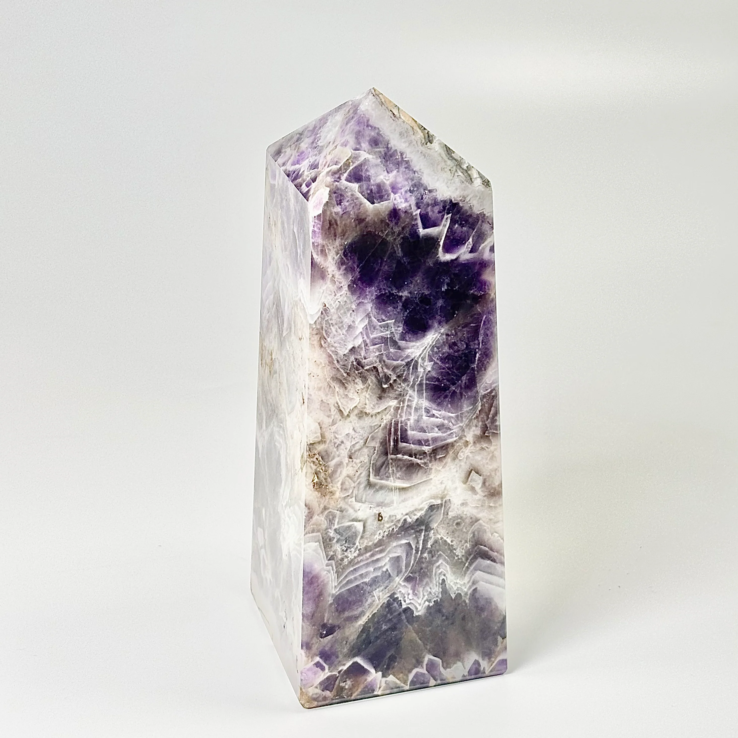 Four Facet Chevron Amethyst Tower – 1150g - Amplified Intuition & Focused Healing - Image 2