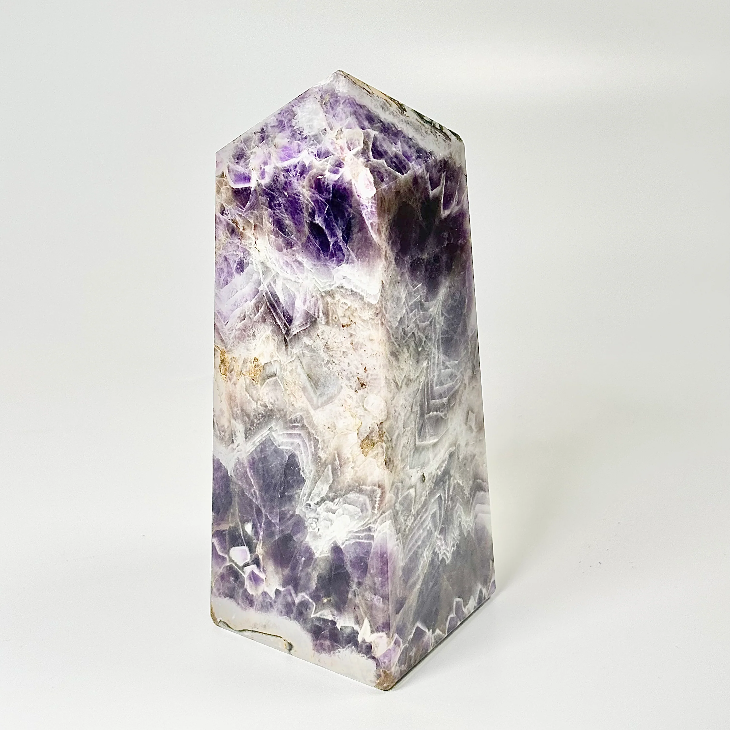 Four Facet Chevron Amethyst Tower – 1150g - Amplified Intuition & Focused Healing - Image 3