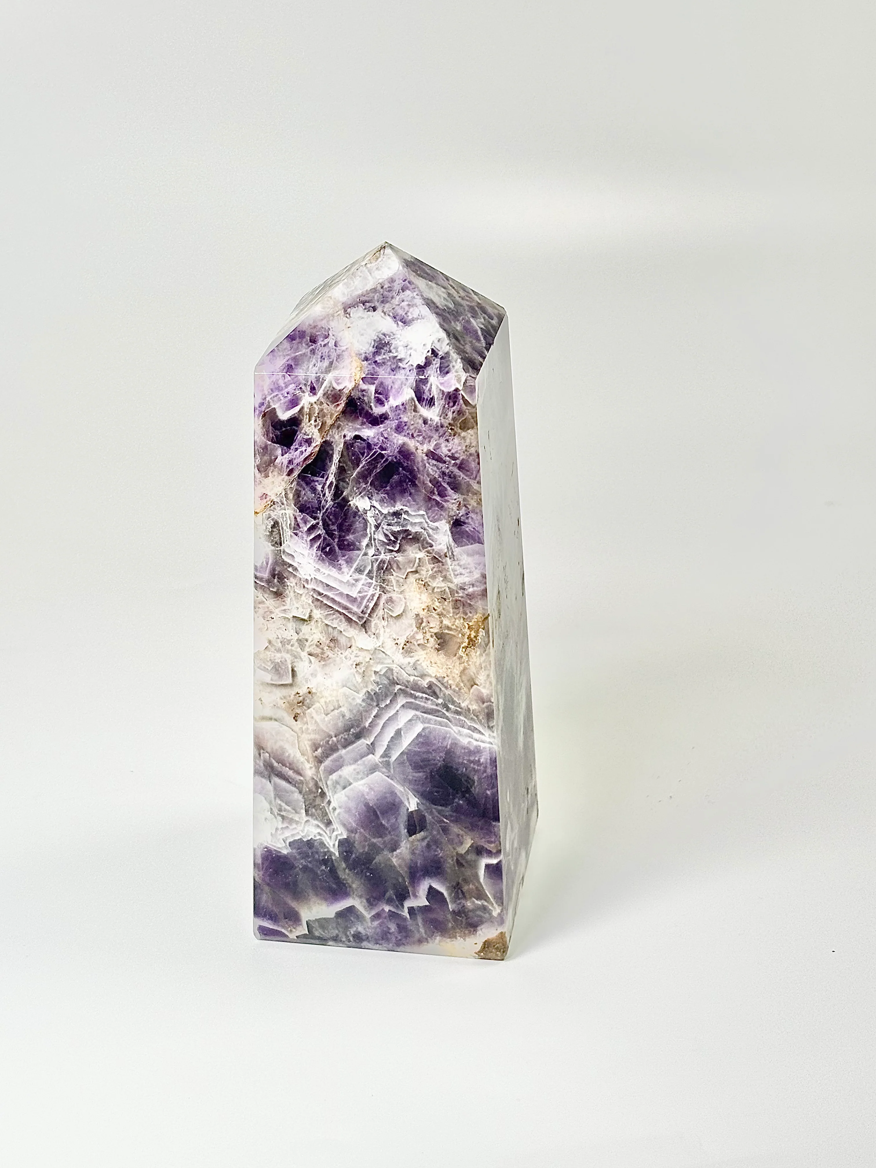Four Facet Chevron Amethyst Tower – 1150g - Amplified Intuition & Focused Healing - Image 4