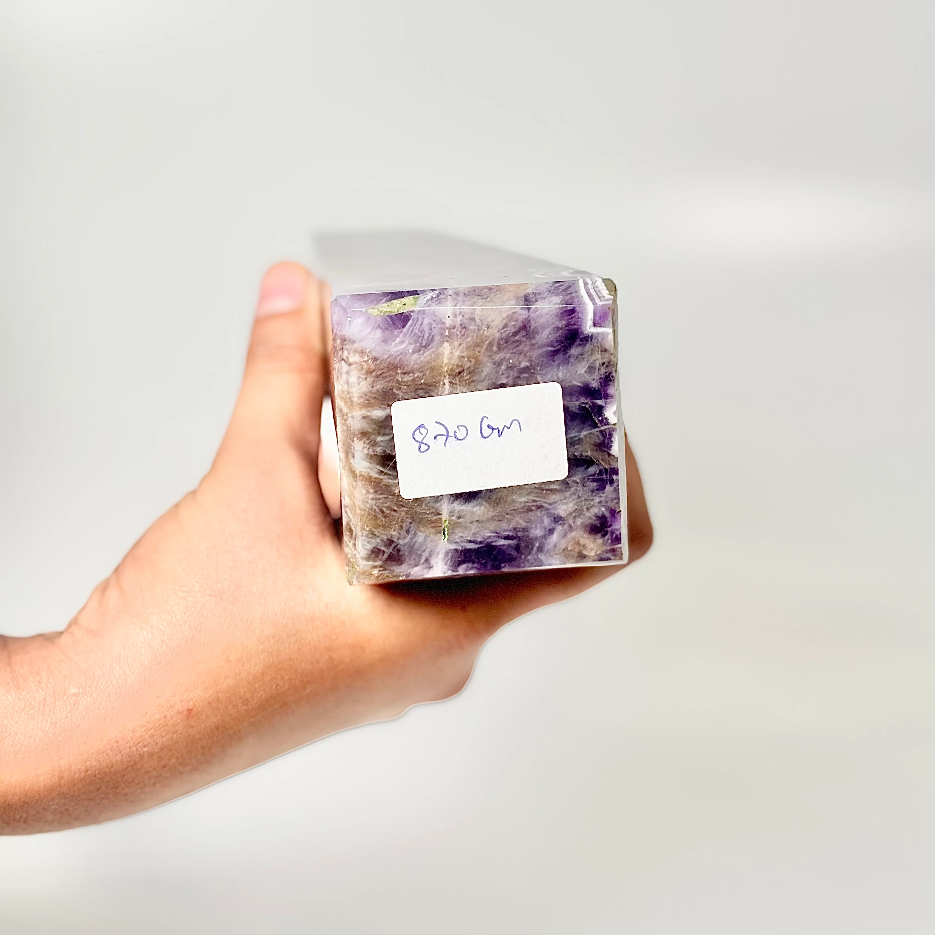 Four Facet Chevron Amethyst Tower – 870g - Amplified Intuition & Focused Healing - Image 6