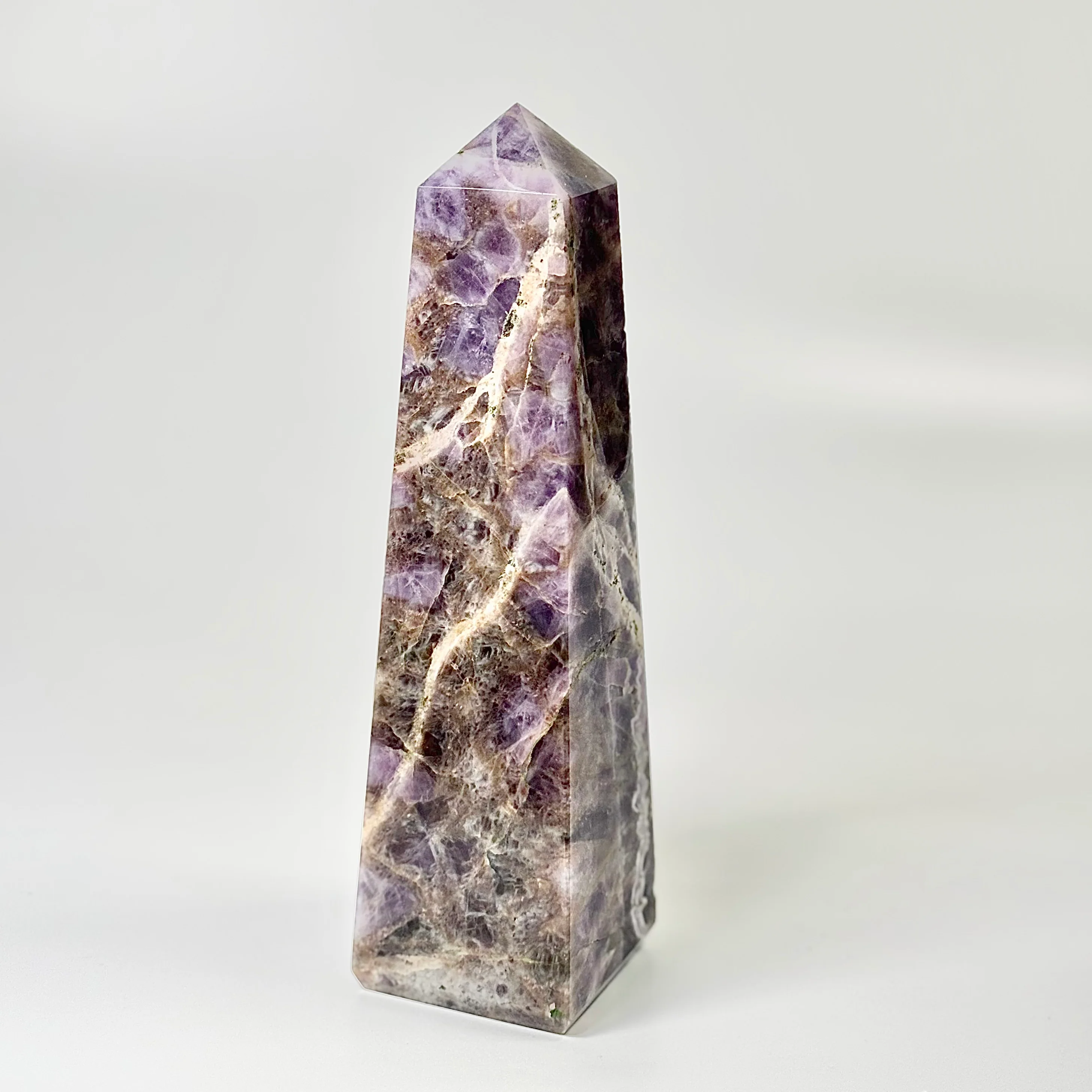 Four Facet Chevron Amethyst Tower – 1.1kg - Amplified Intuition & Focused Healing - Image 4