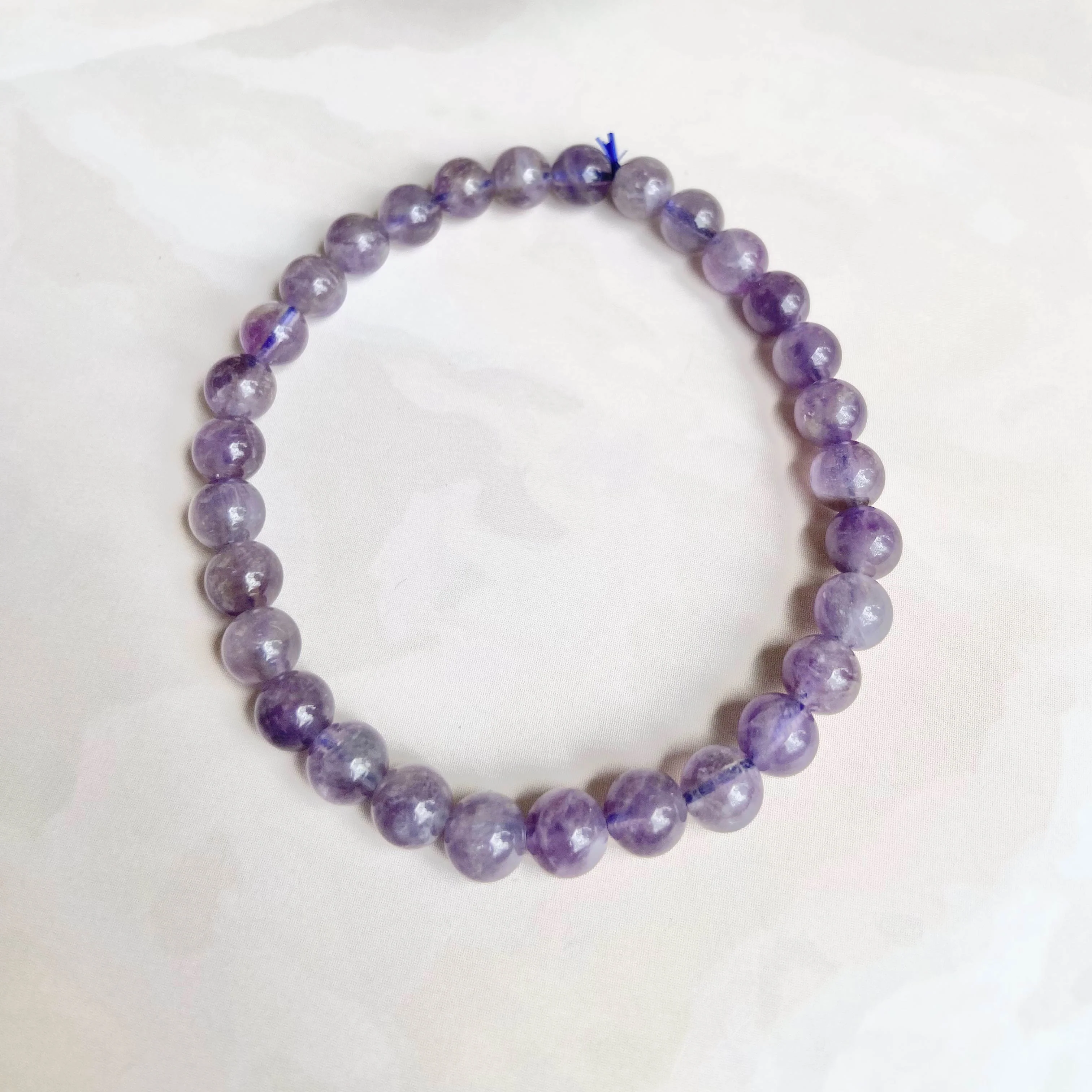 Amethyst Bead Bracelet - 6mm | Calm, Clarity & Balance - Image 3