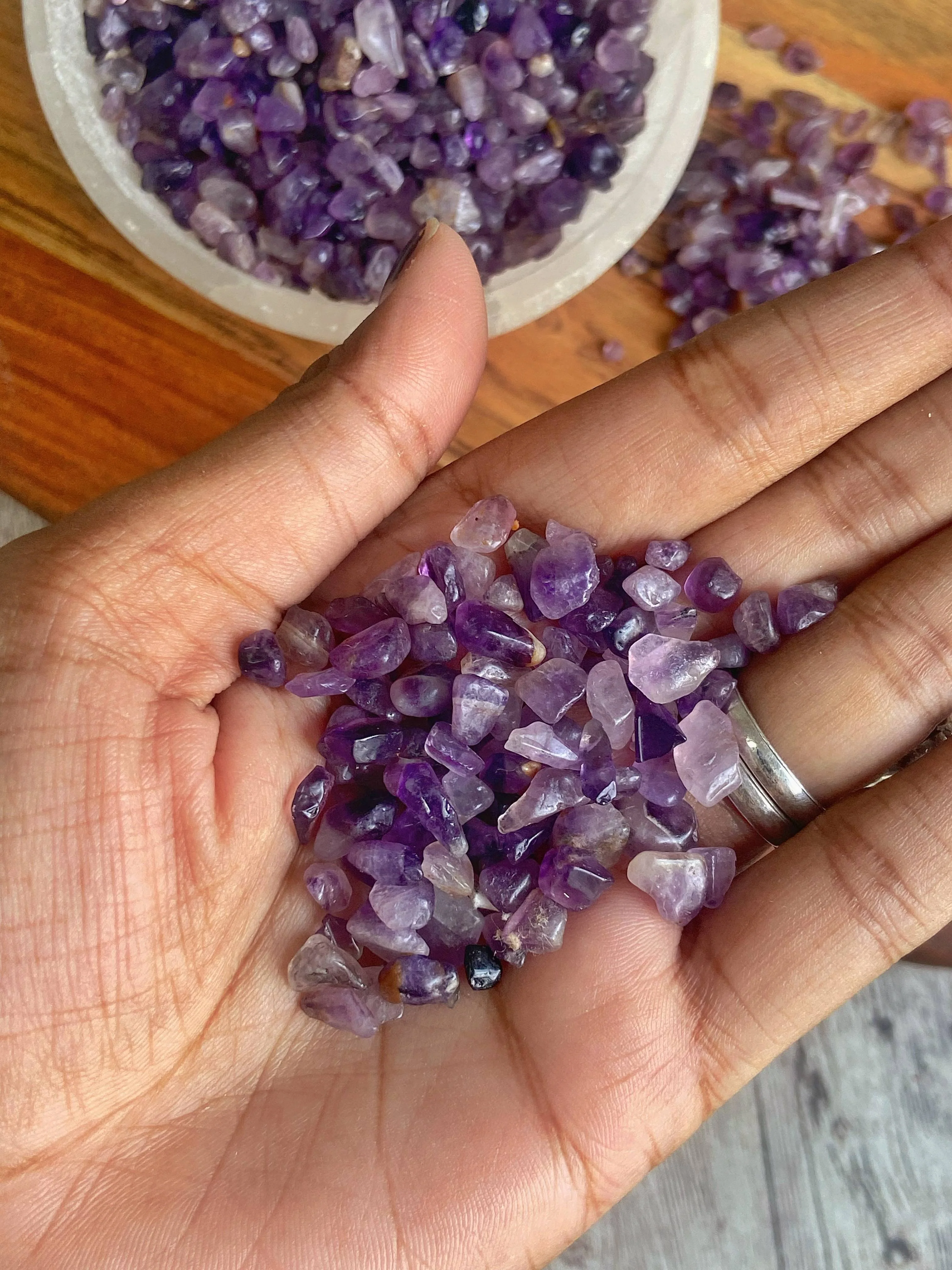 Amethyst Chips - 100 Gm | Calm, Clarity & Balance - Image 3