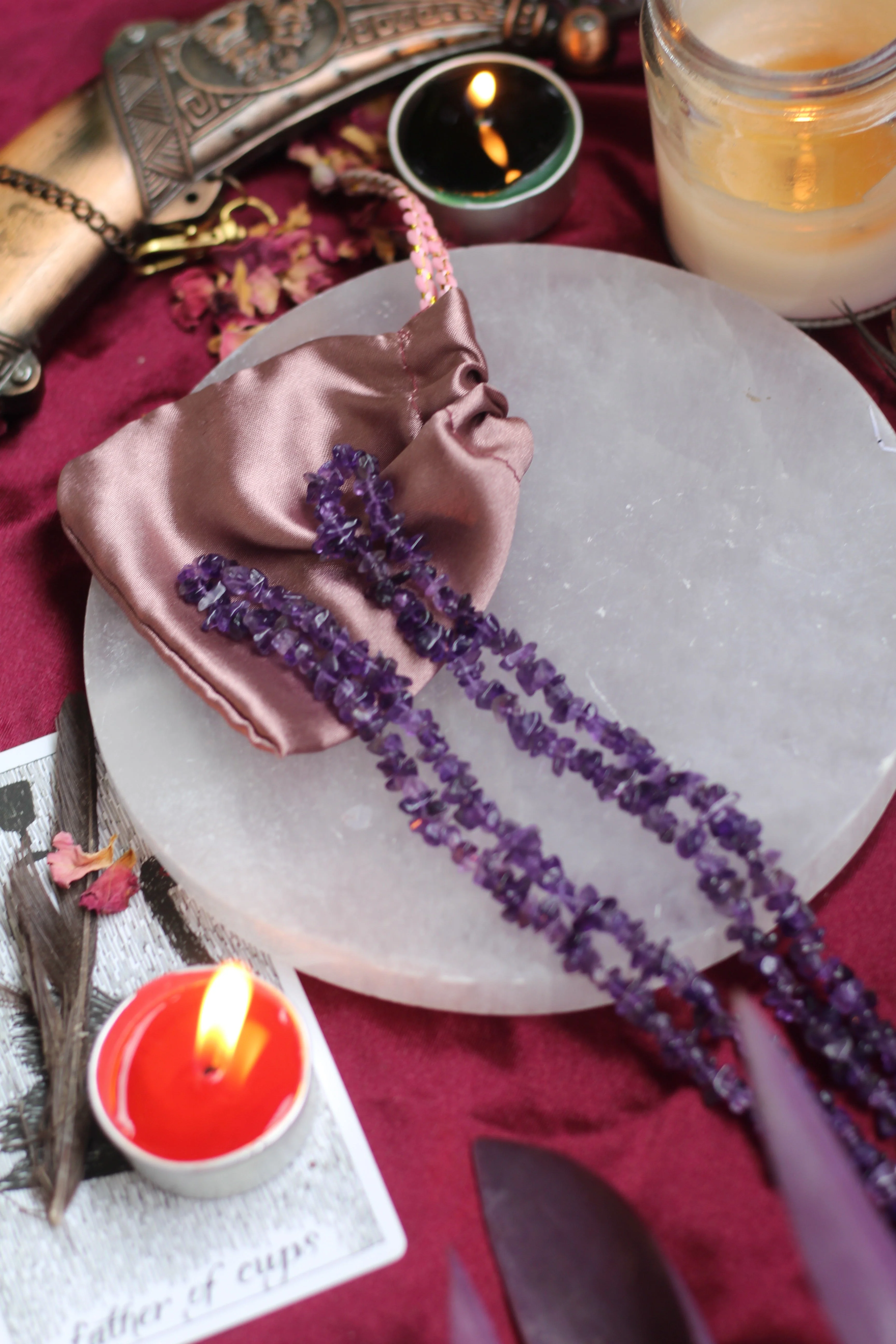 Amethyst Chips String (Mala) | Calm, Clarity & Balance - Image 5