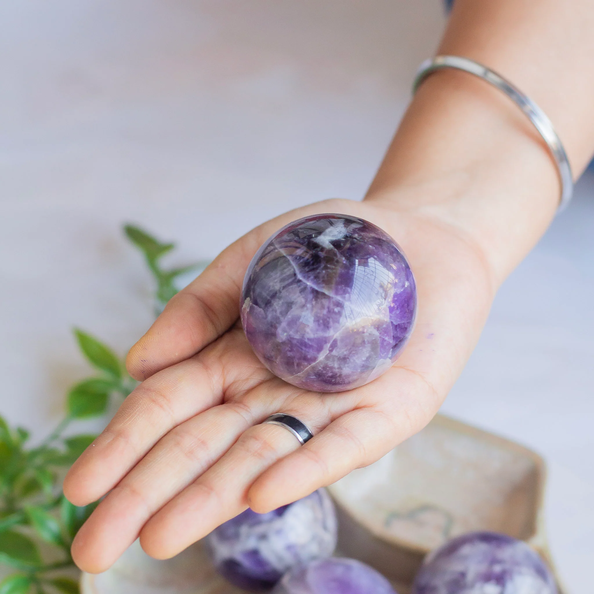 Amethyst Sphere | Calm, Clarity & Balance - Image 3