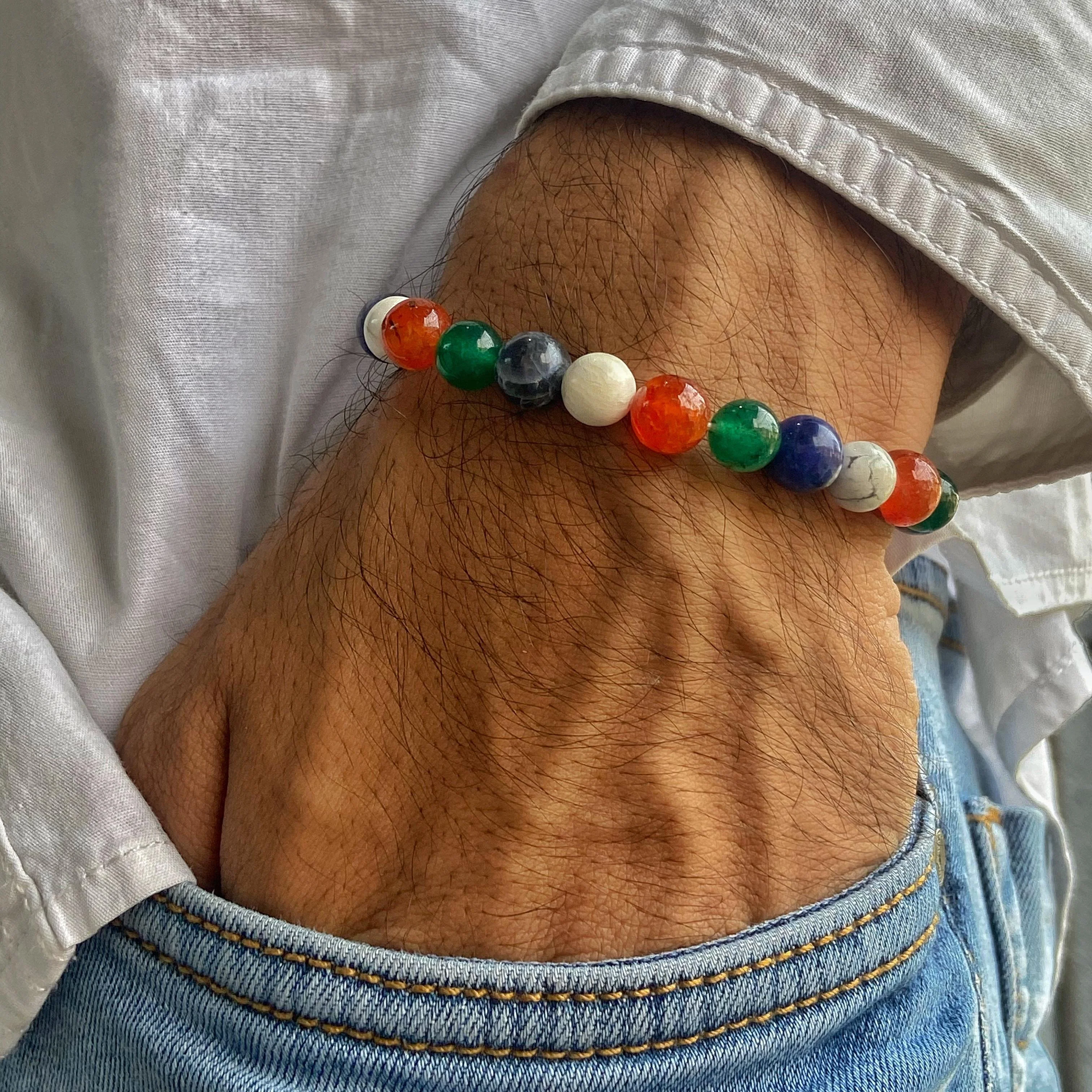 Aquarius Zodiac Bead Bracelet - Image 3