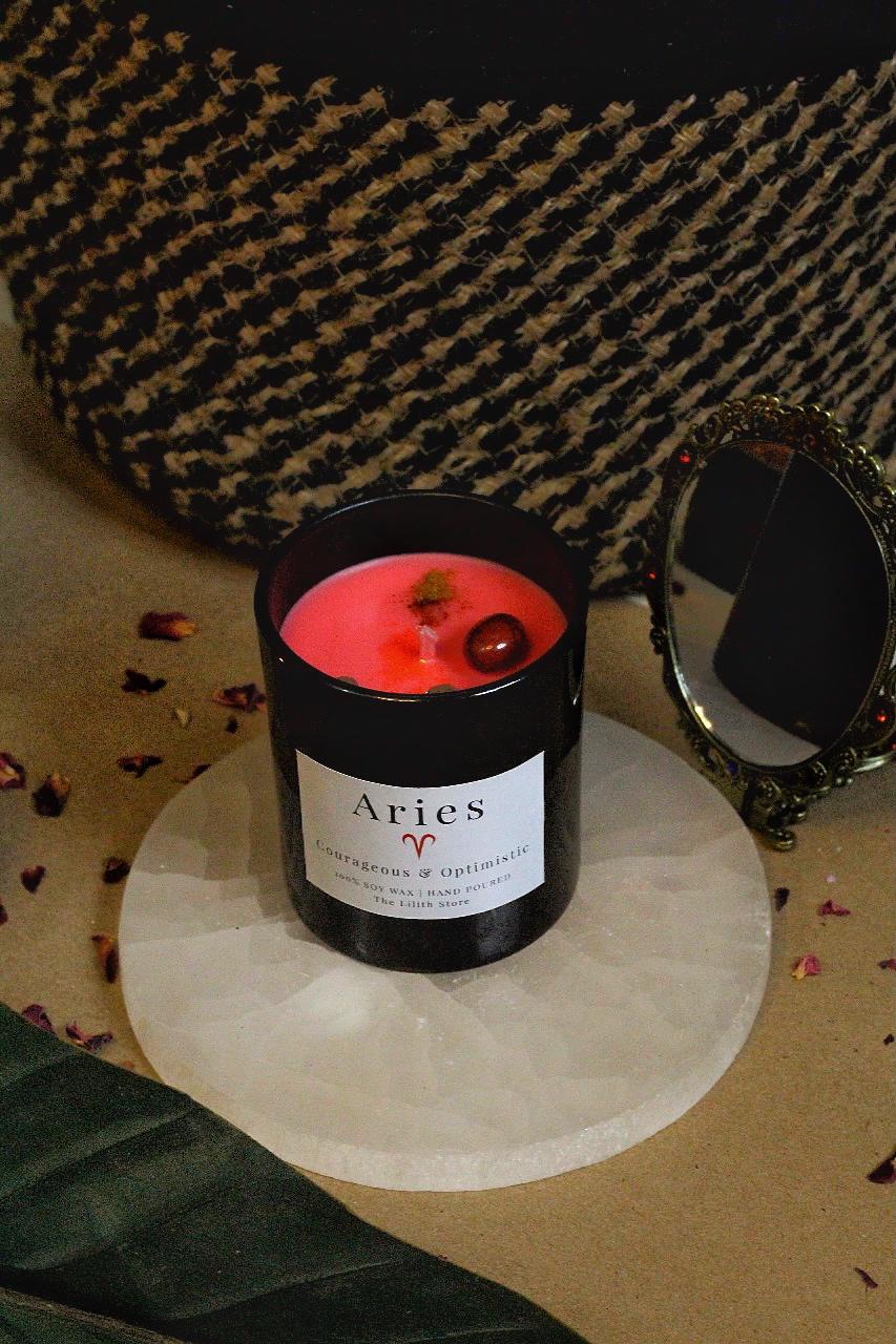 Aries Zodiac Scented Soy Candle - 170 Gm - Image 3