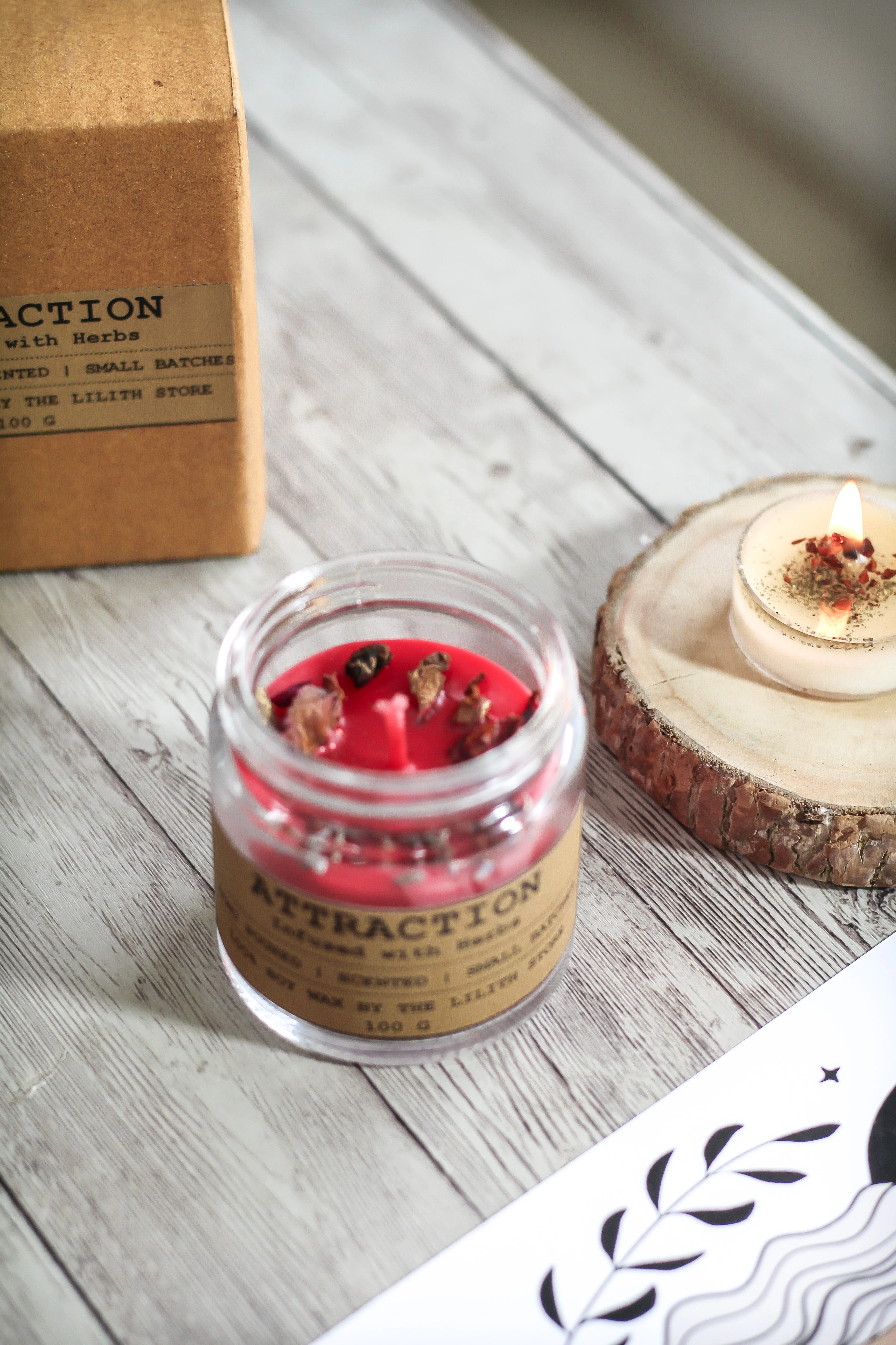 Attraction Candle | Soy Wax | Intention aka Ritual Candle - Image 2