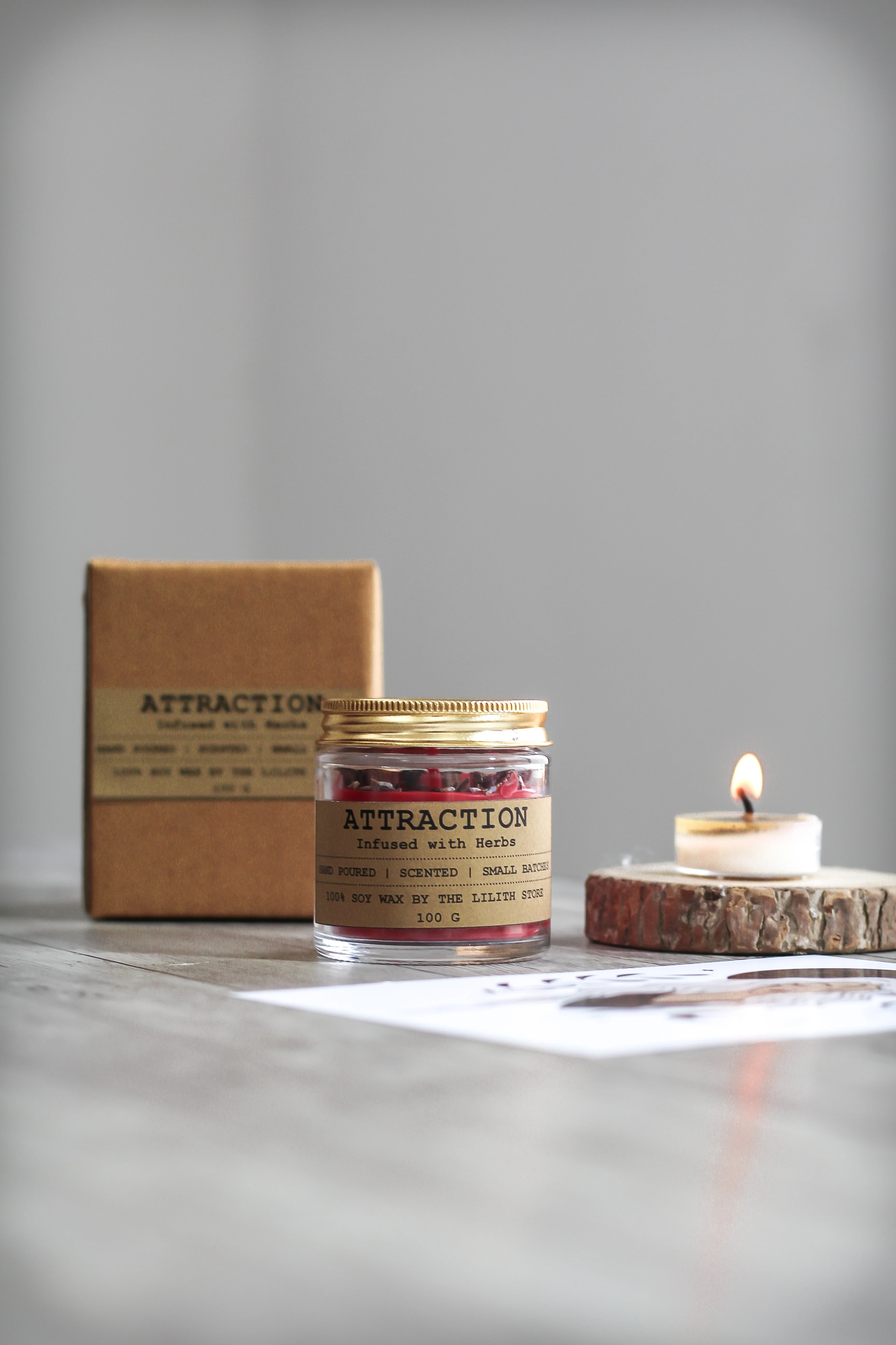 Attraction Candle | Soy Wax | Intention aka Ritual Candle - Image 5