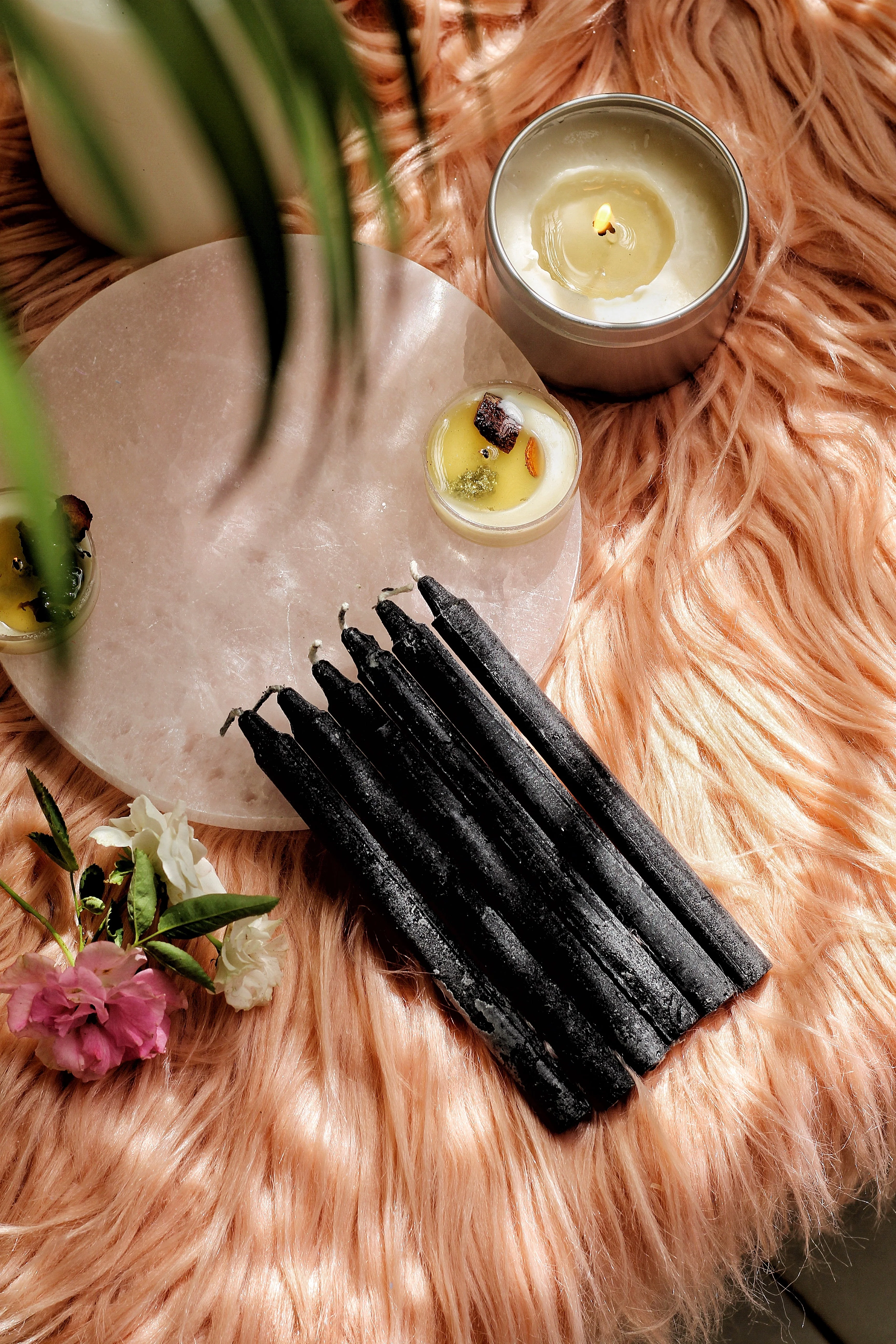 Black Chime Paraffin Candle| Pencil Candle - Pack of 25