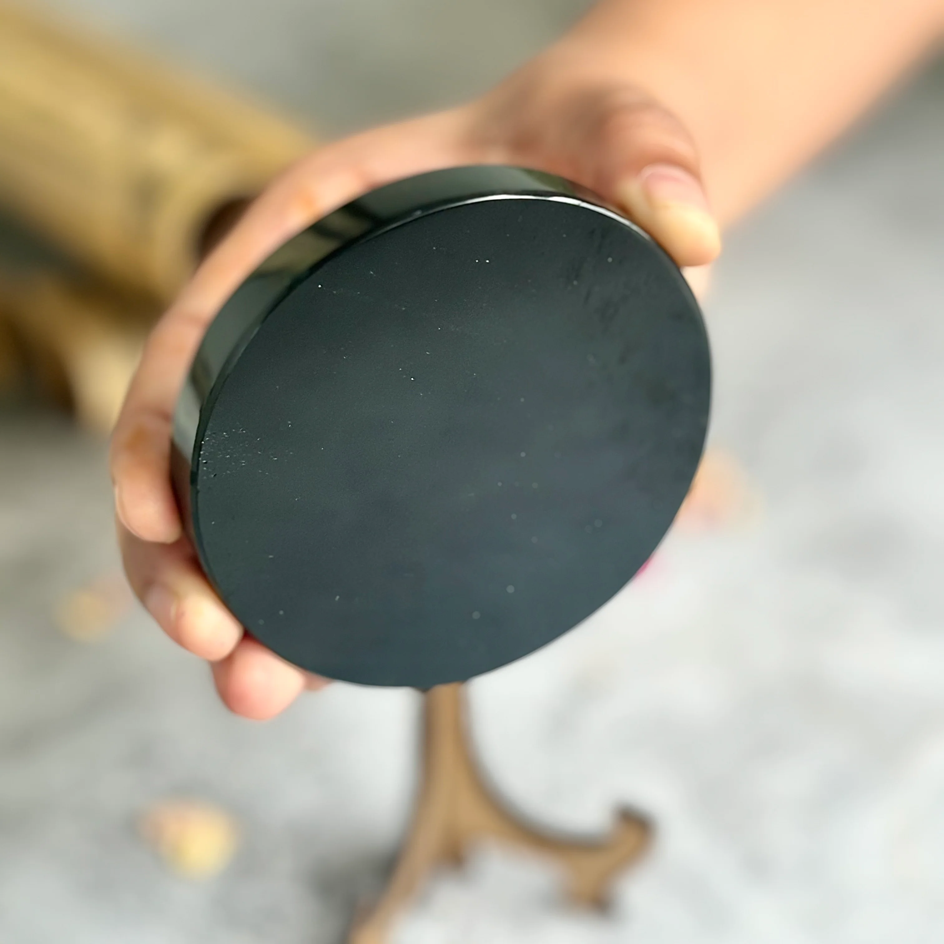 Black Obsidian Scrying Mirror without Stand | Scrying Tool - Image 5