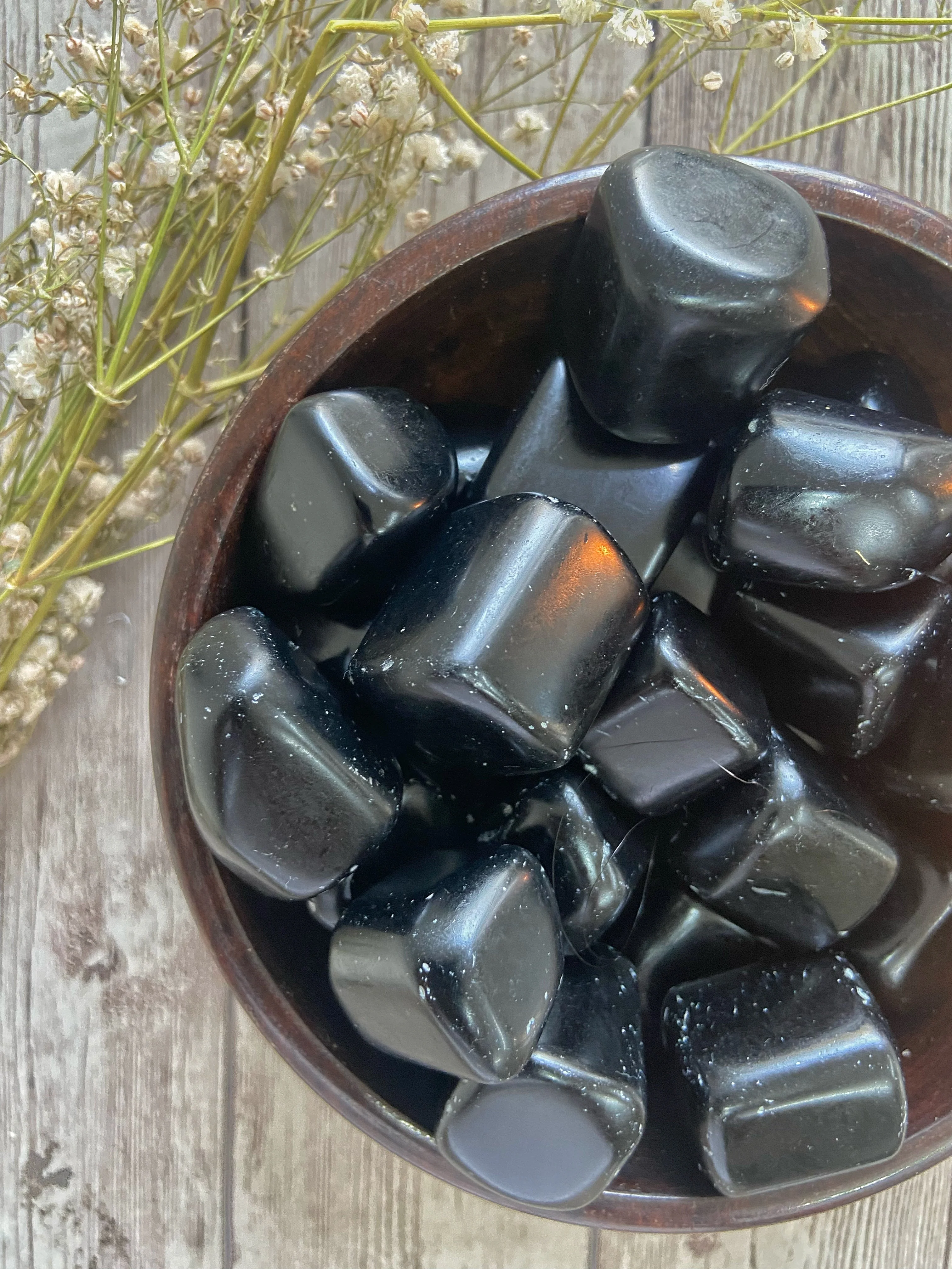 Black Obsidian Tumble | Breaks Pattern, Remove Blockages & Emotional Healer - Image 3