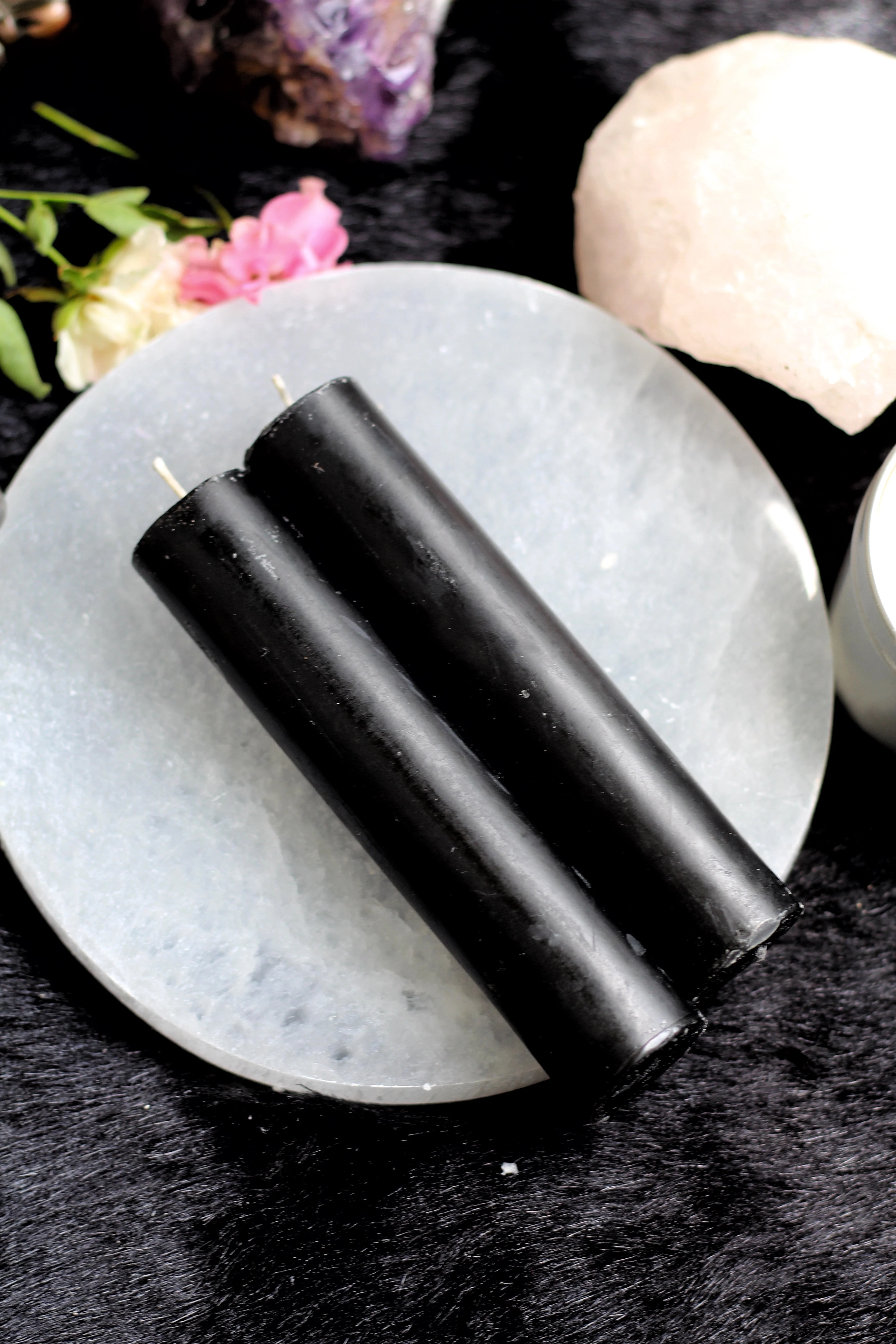 Black Thick Candle - Image 2