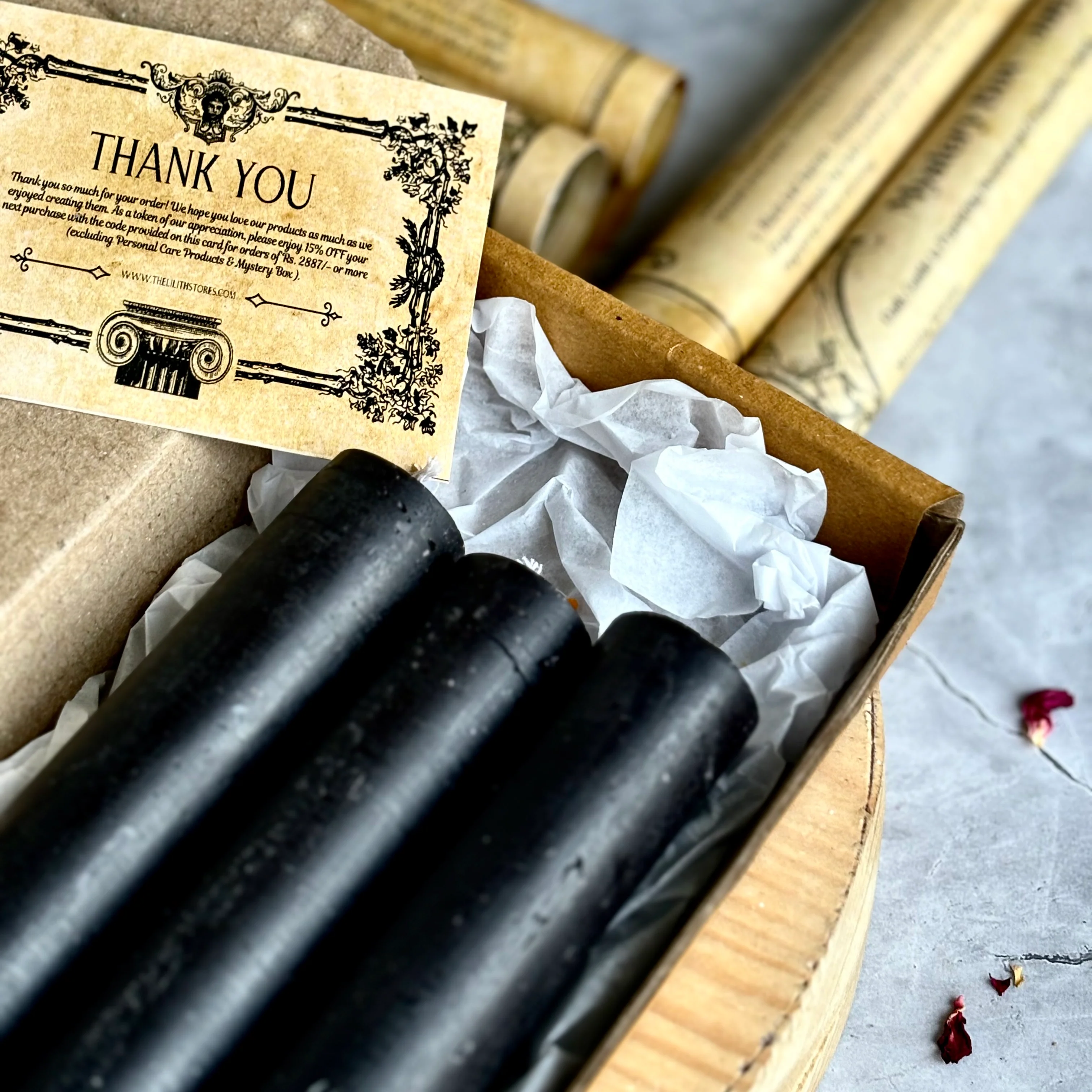 Black Thick Soy Candle | Pack of 3 - Image 2
