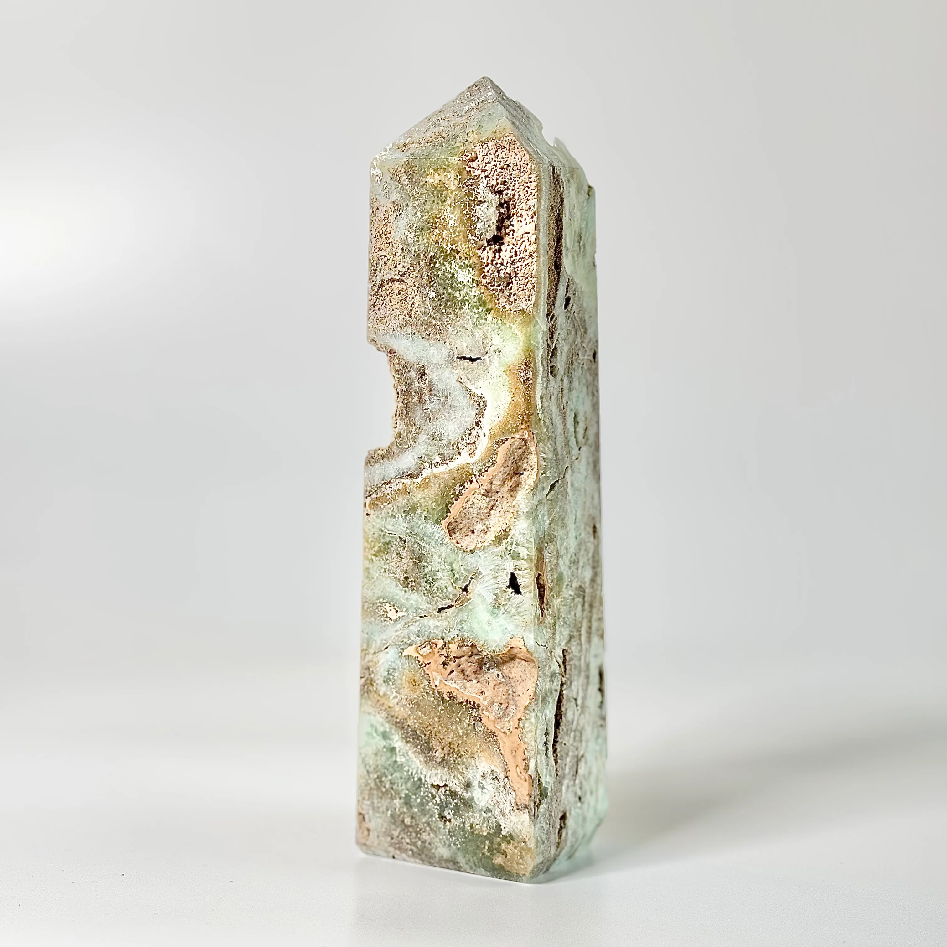 Blue Aragonite Four-Facet Tower 780 Gm – Calming Energy & Emotional Healing - Image 5