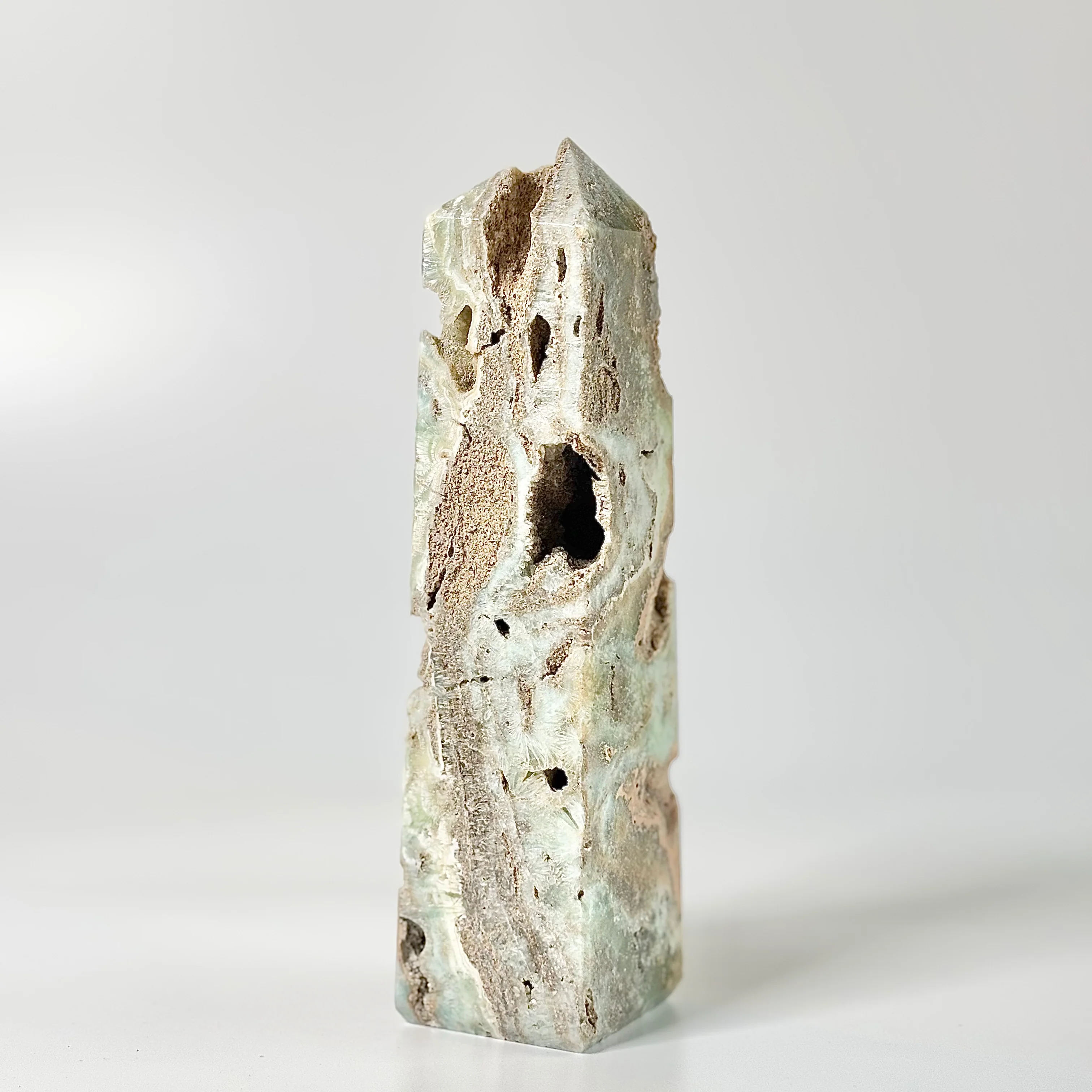 Blue Aragonite Four-Facet Tower 780 Gm – Calming Energy & Emotional Healing - Image 6