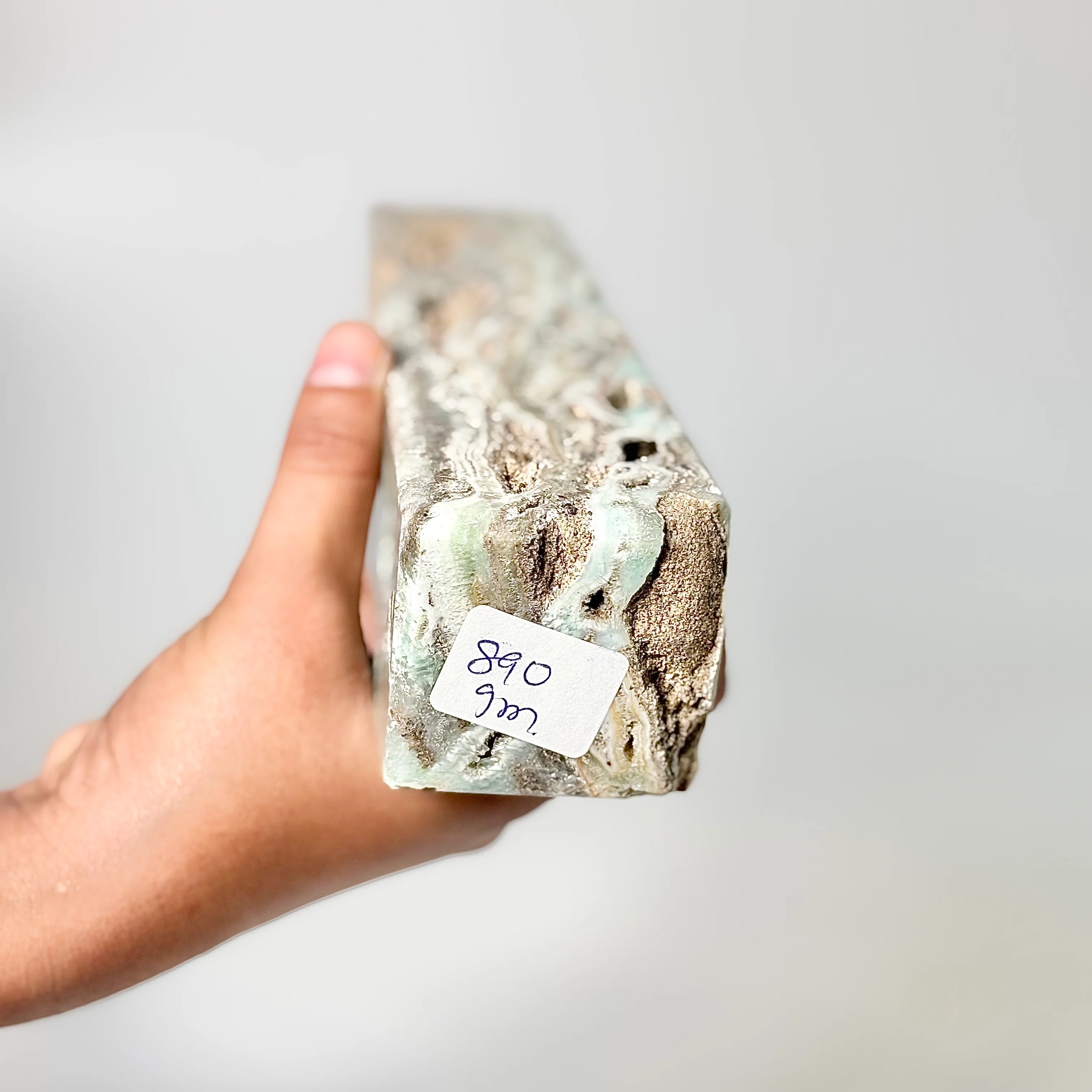 Blue Aragonite Four-Facet Tower 890 Gm – Calming Energy & Emotional Healing - Image 6