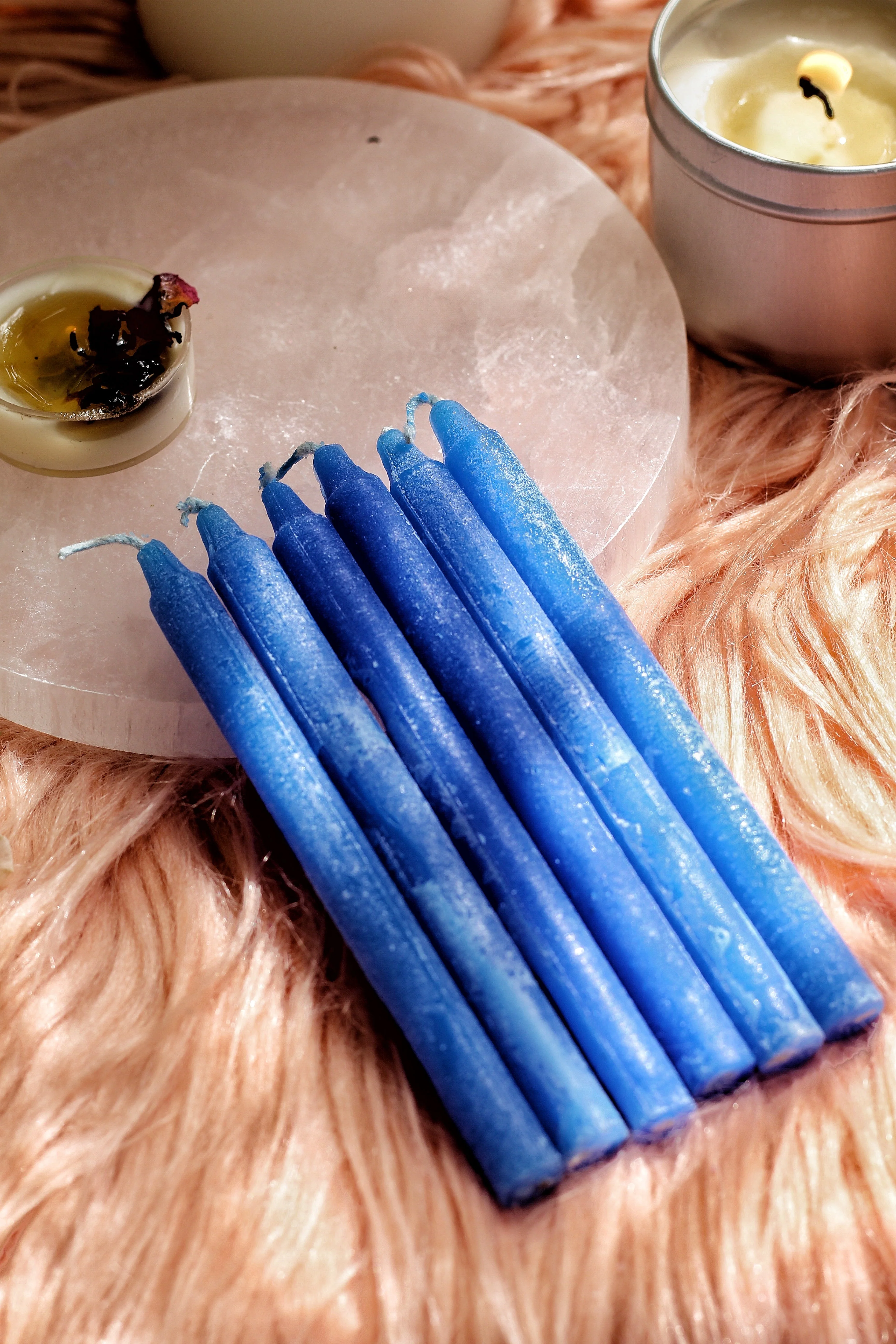 Blue Chime Paraffin Candle| Pencil Candle - Pack of 25 - Image 2