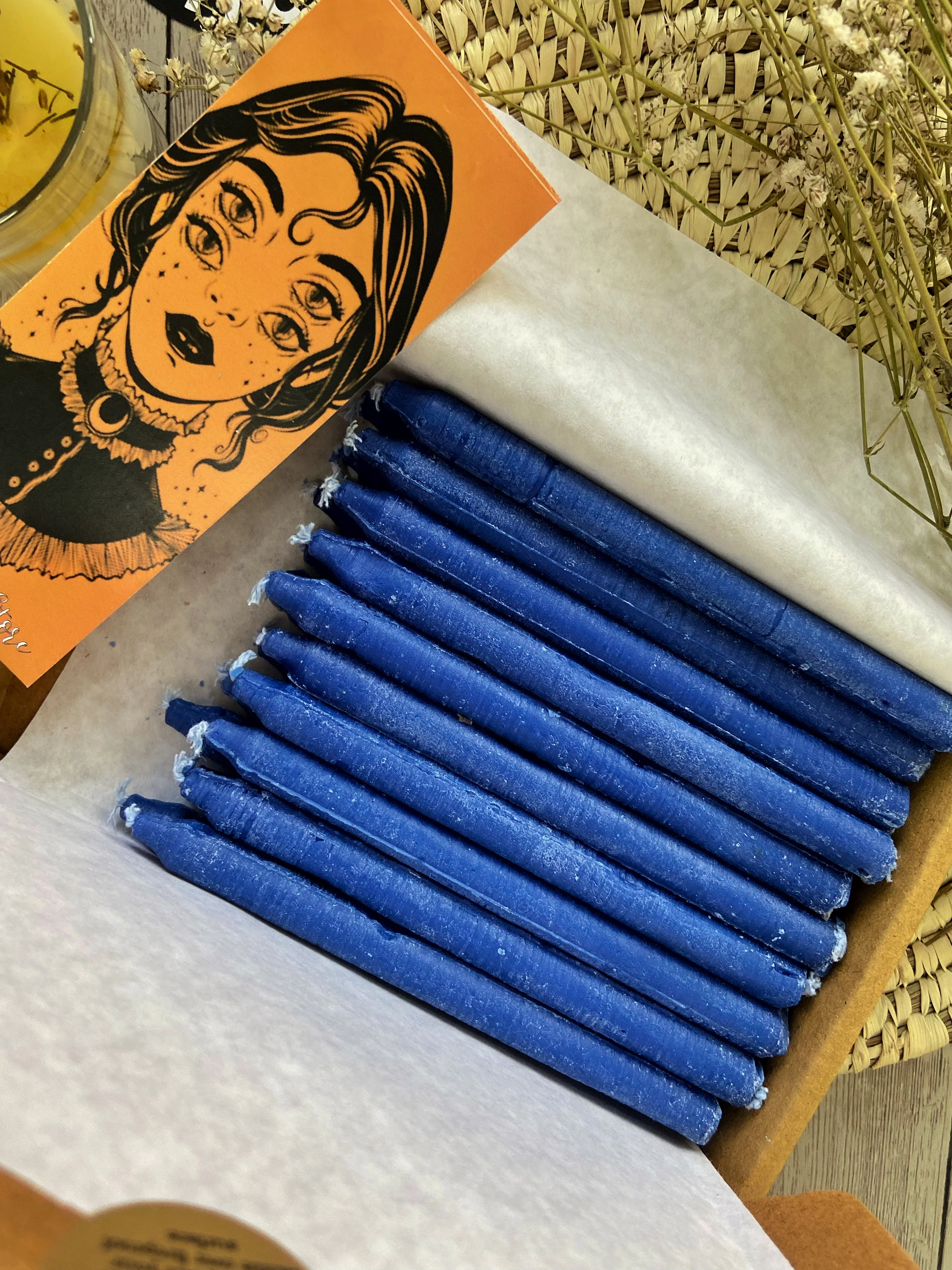 Blue Chime Soy Candle| Pencil Candle - Pack of 25 - Image 2