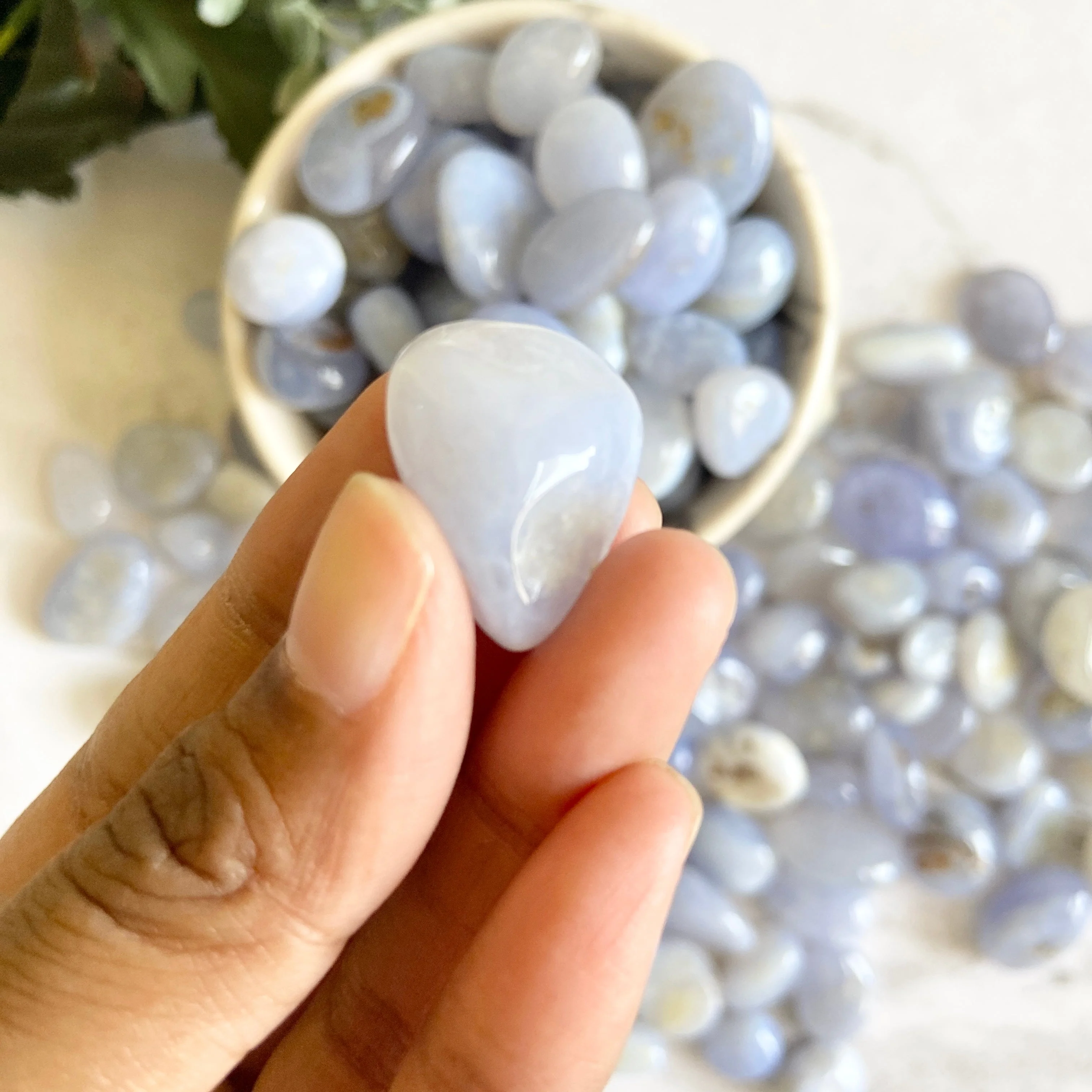Blue Lace Agate Superior Quality  | Blue Lace Agate Tumble Stone | Neutralise Anger - Image 2