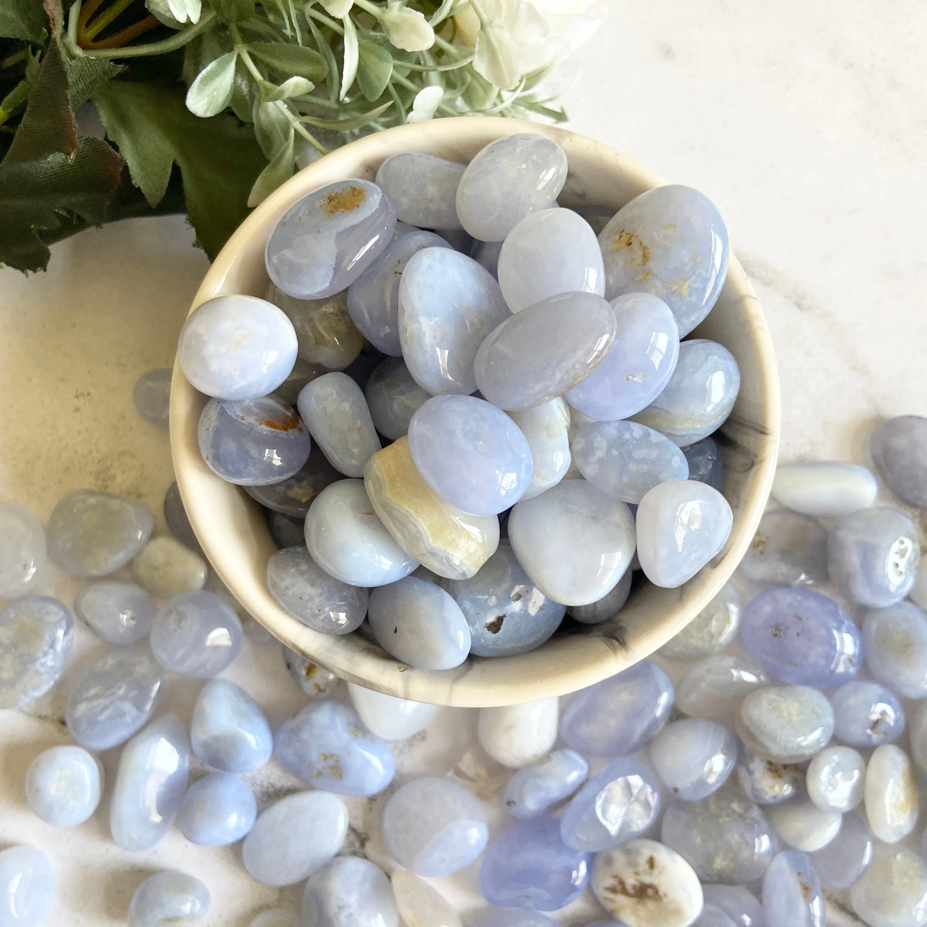 Blue Lace Agate Superior Quality  | Blue Lace Agate Tumble Stone | Neutralise Anger - Image 4