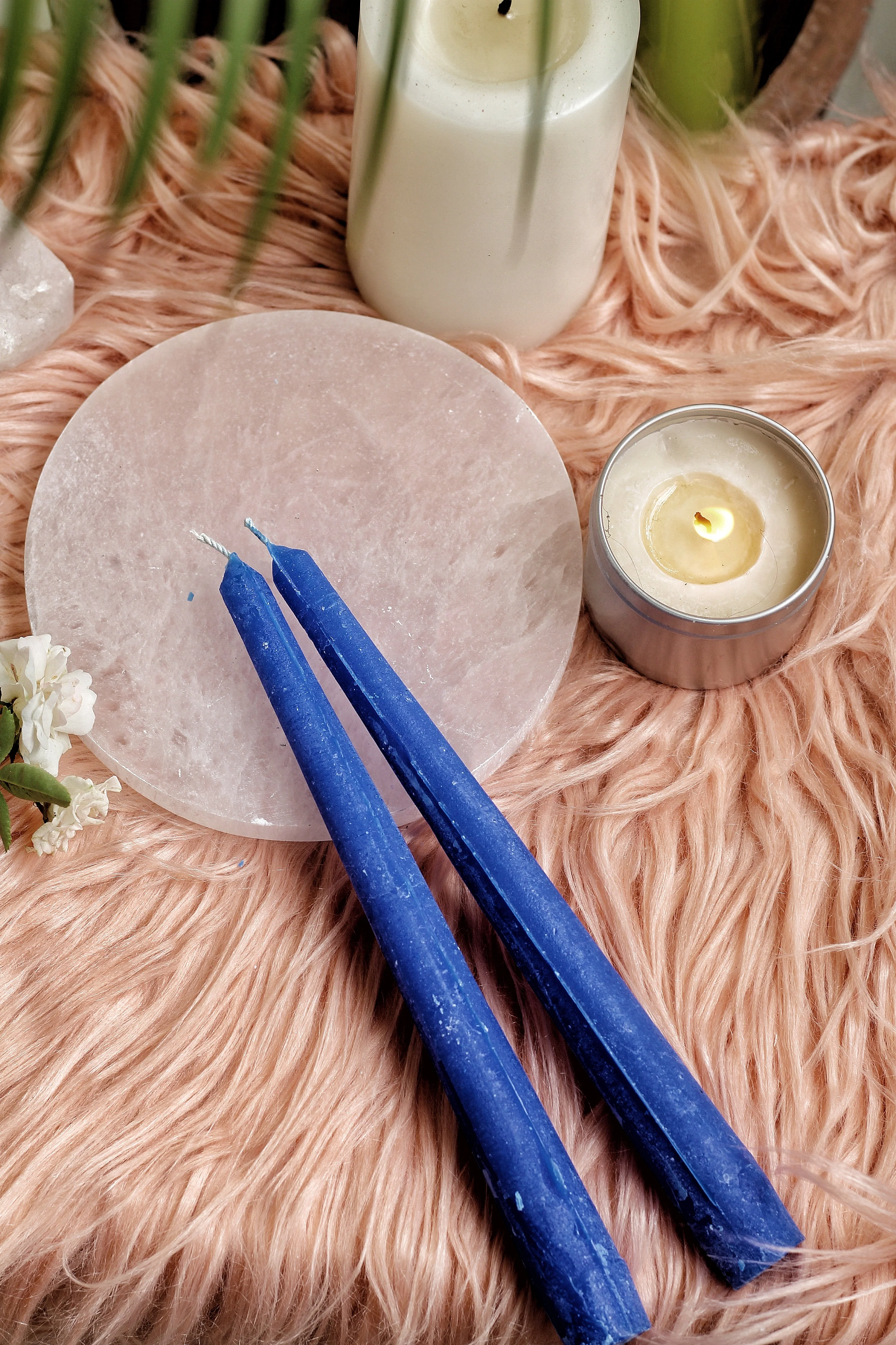 Blue Taper Candle - Set of 5 - Image 4