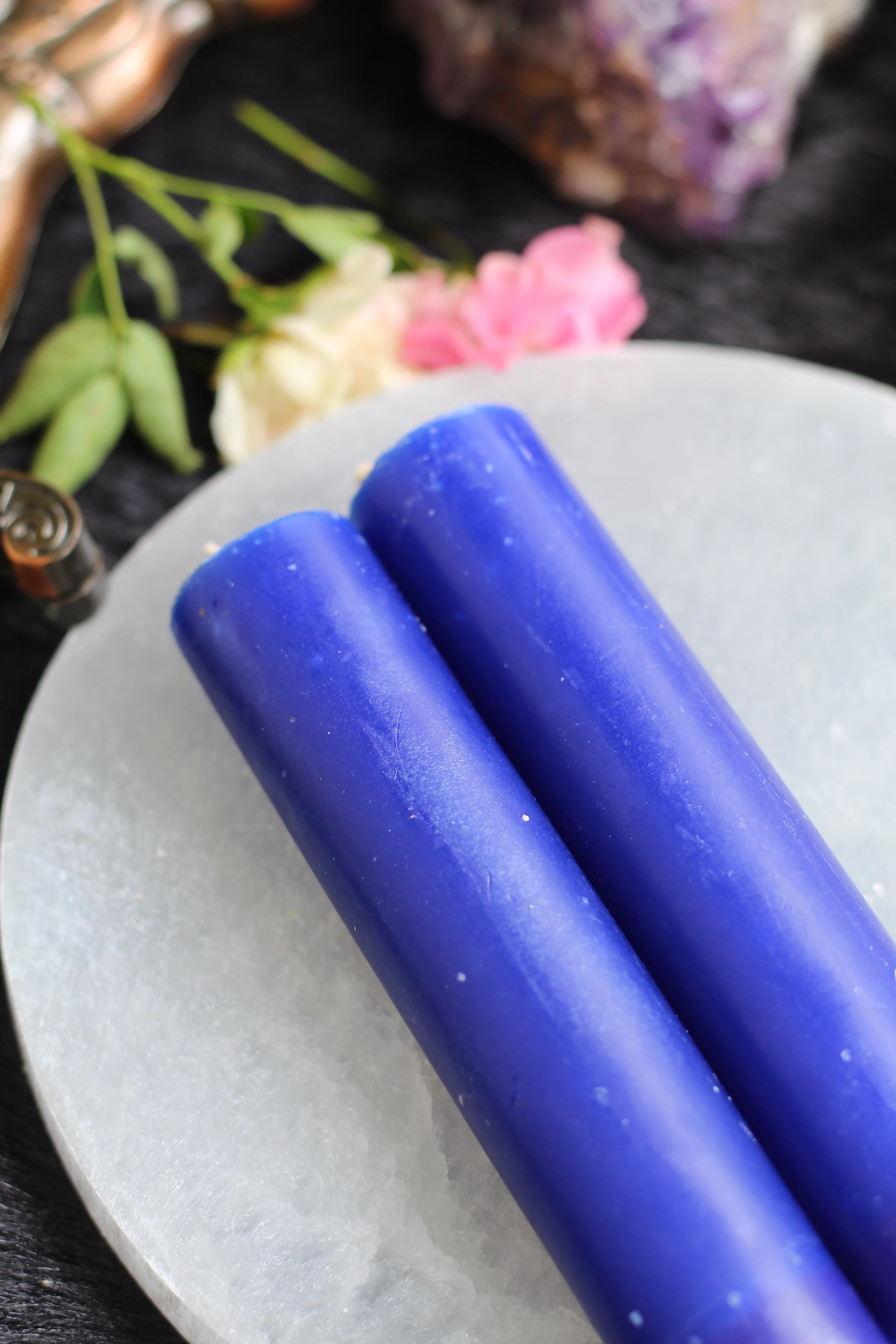 Blue Thick Candle - Image 2