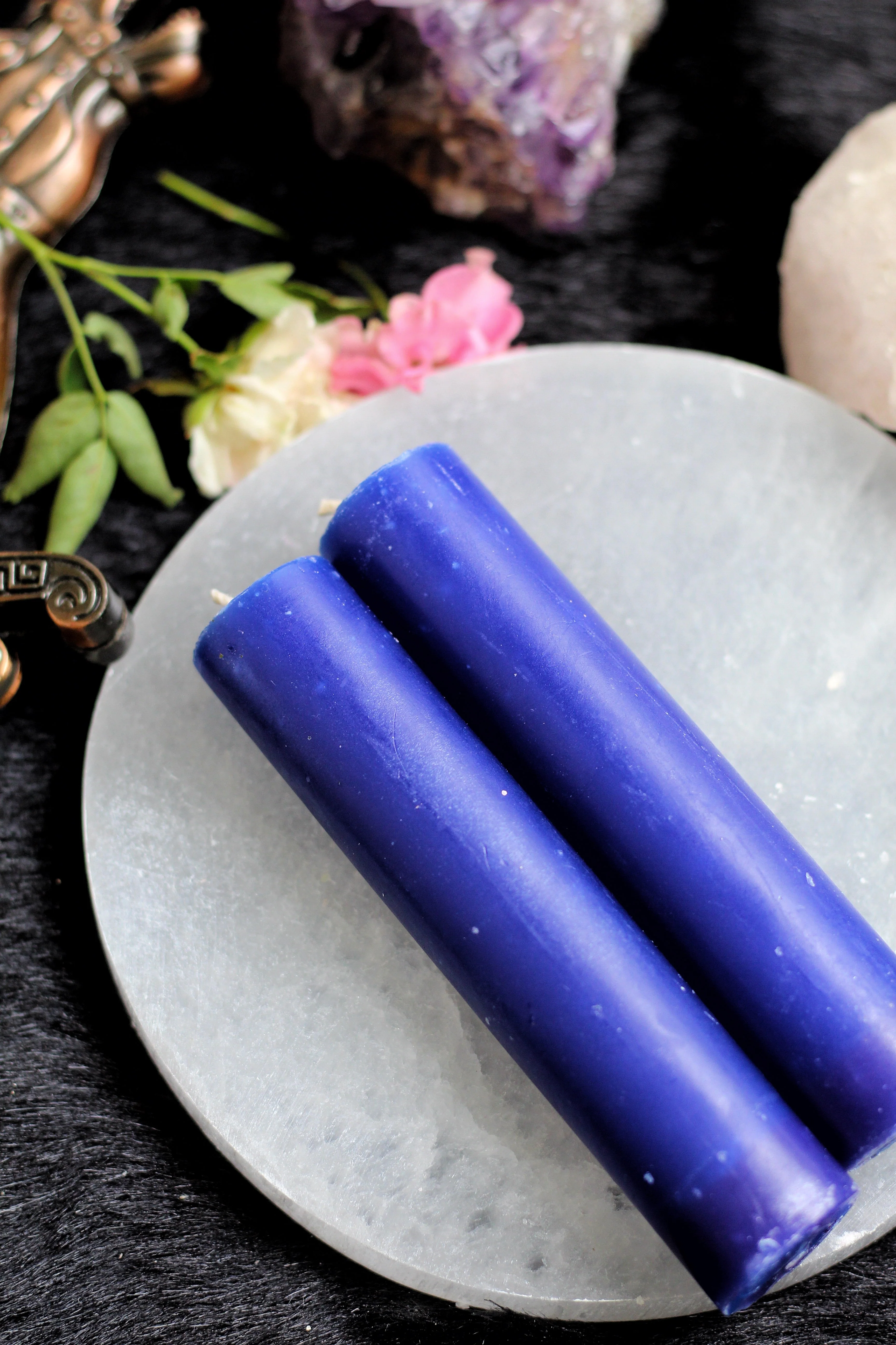 Blue Thick Candle - Image 3