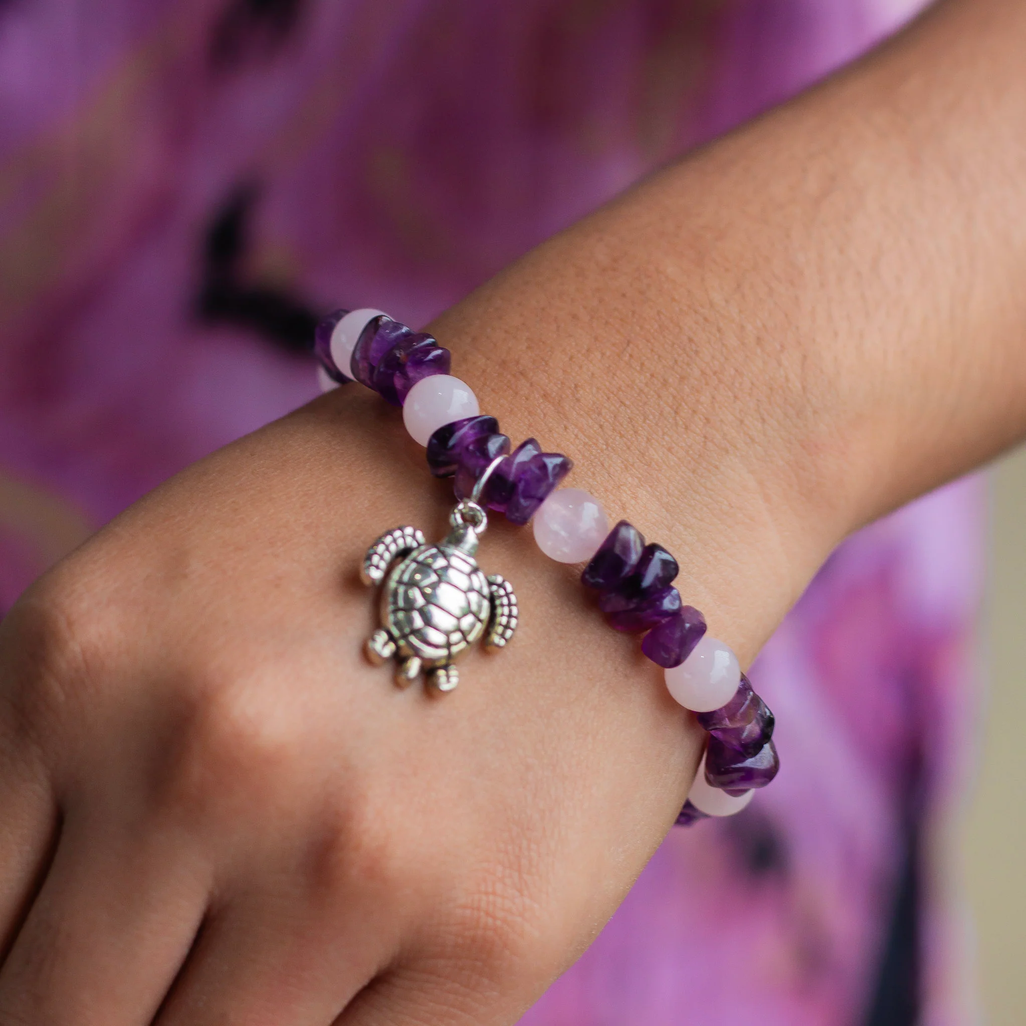 Bracelet associated with Fostering emotional balance and enhancing spiritual growth | Protection, Love & Enlightenment - Image 3
