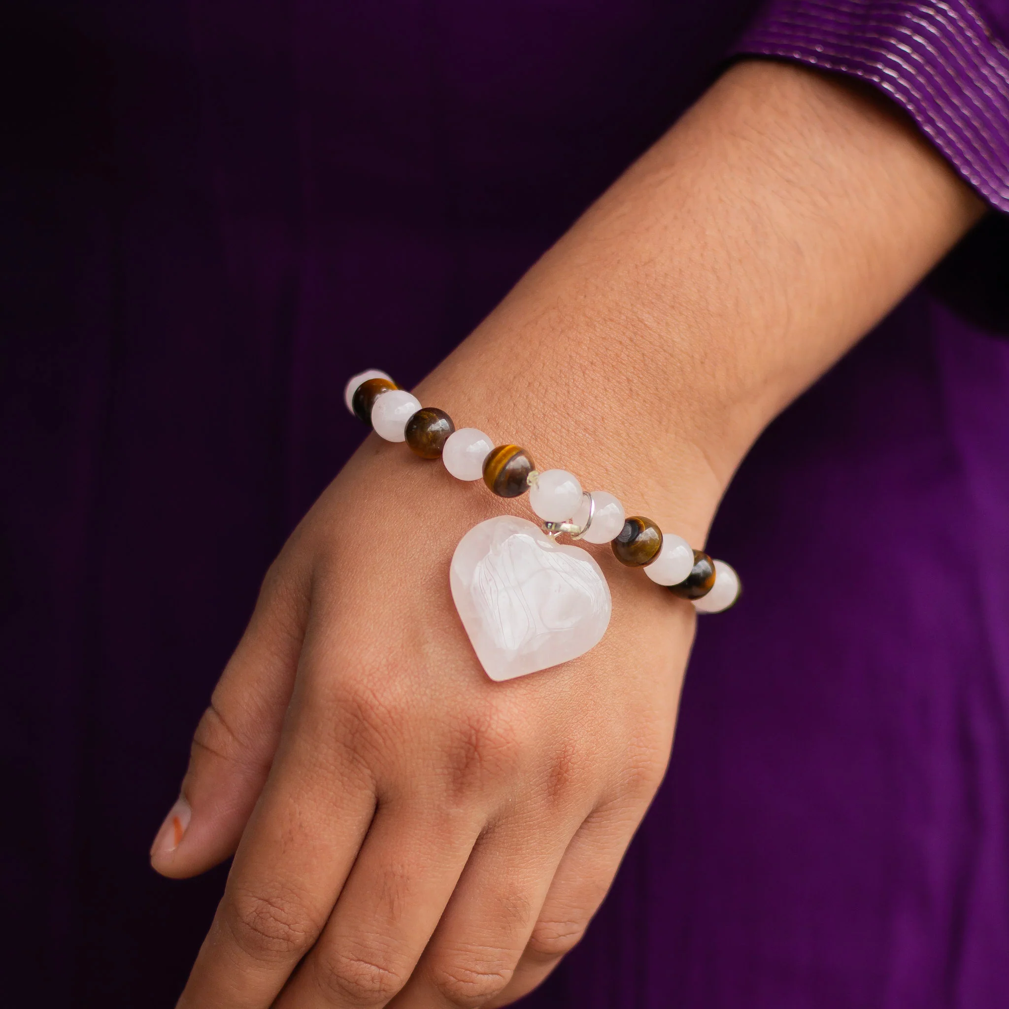 Bracelet for Love, Self Love & Protection | Associated with Heart Chakra - Image 2
