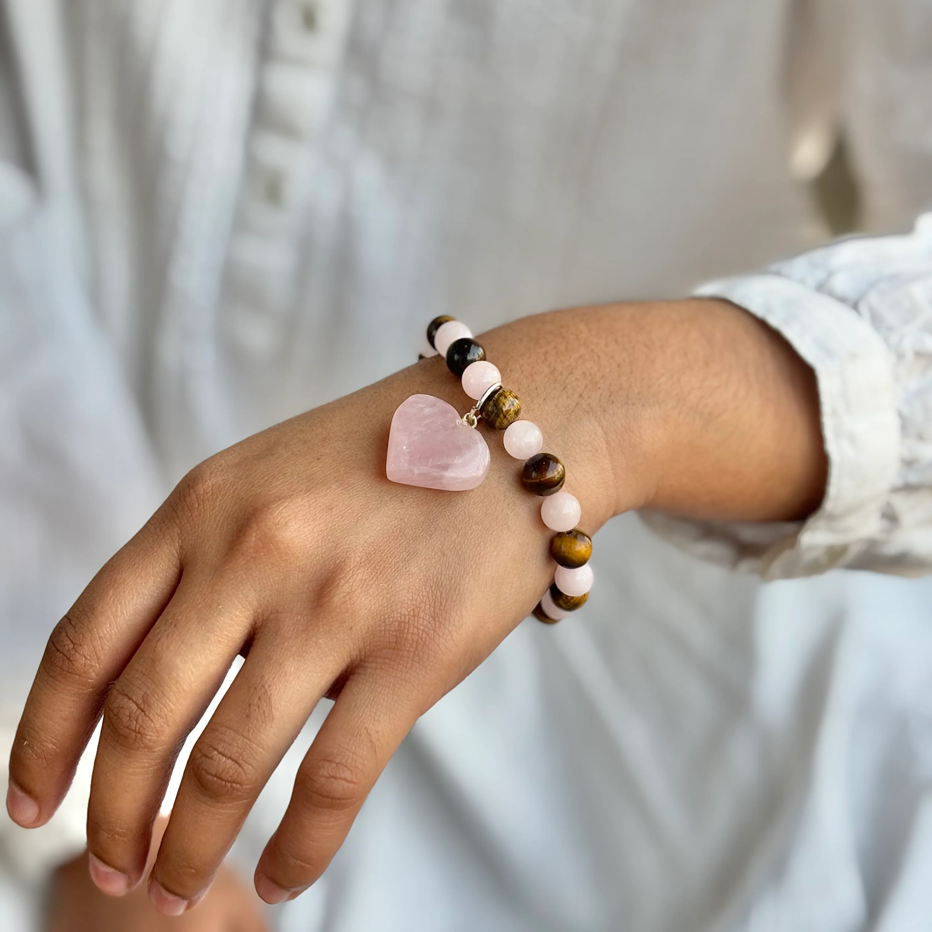 Bracelet for Love, Self Love & Protection | Associated with Heart Chakra - Image 4
