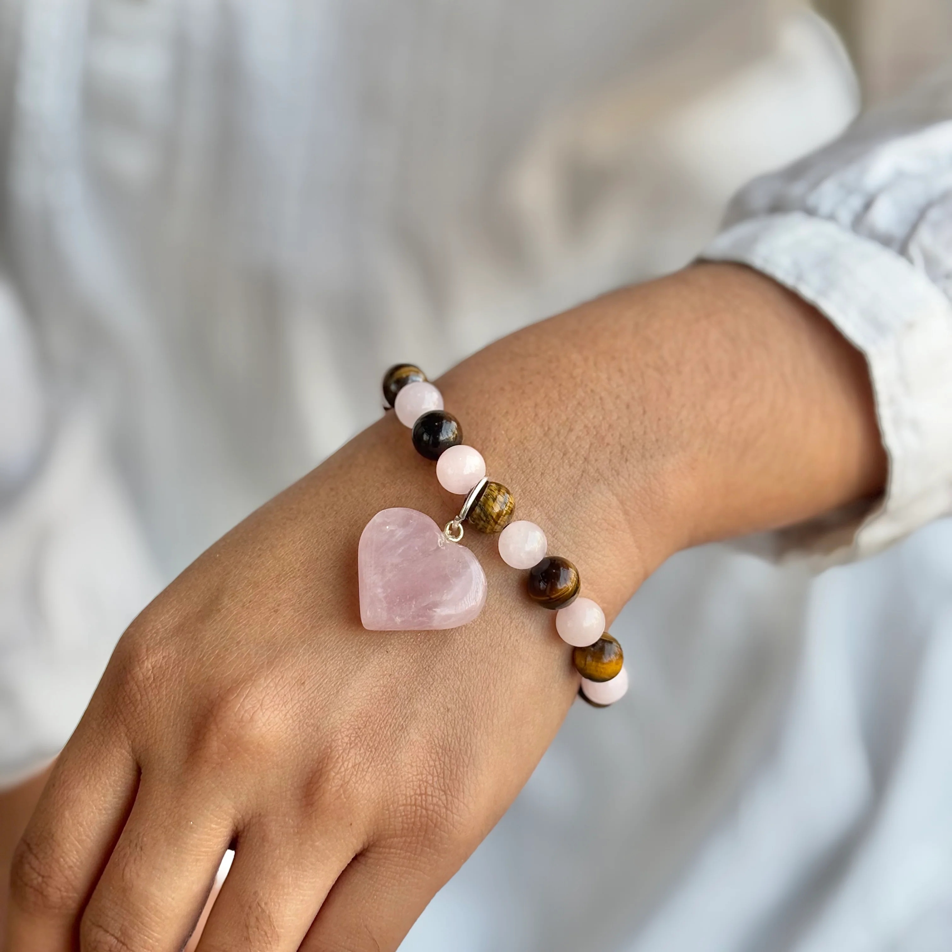 Bracelet for Love, Self Love & Protection | Associated with Heart Chakra - Image 5