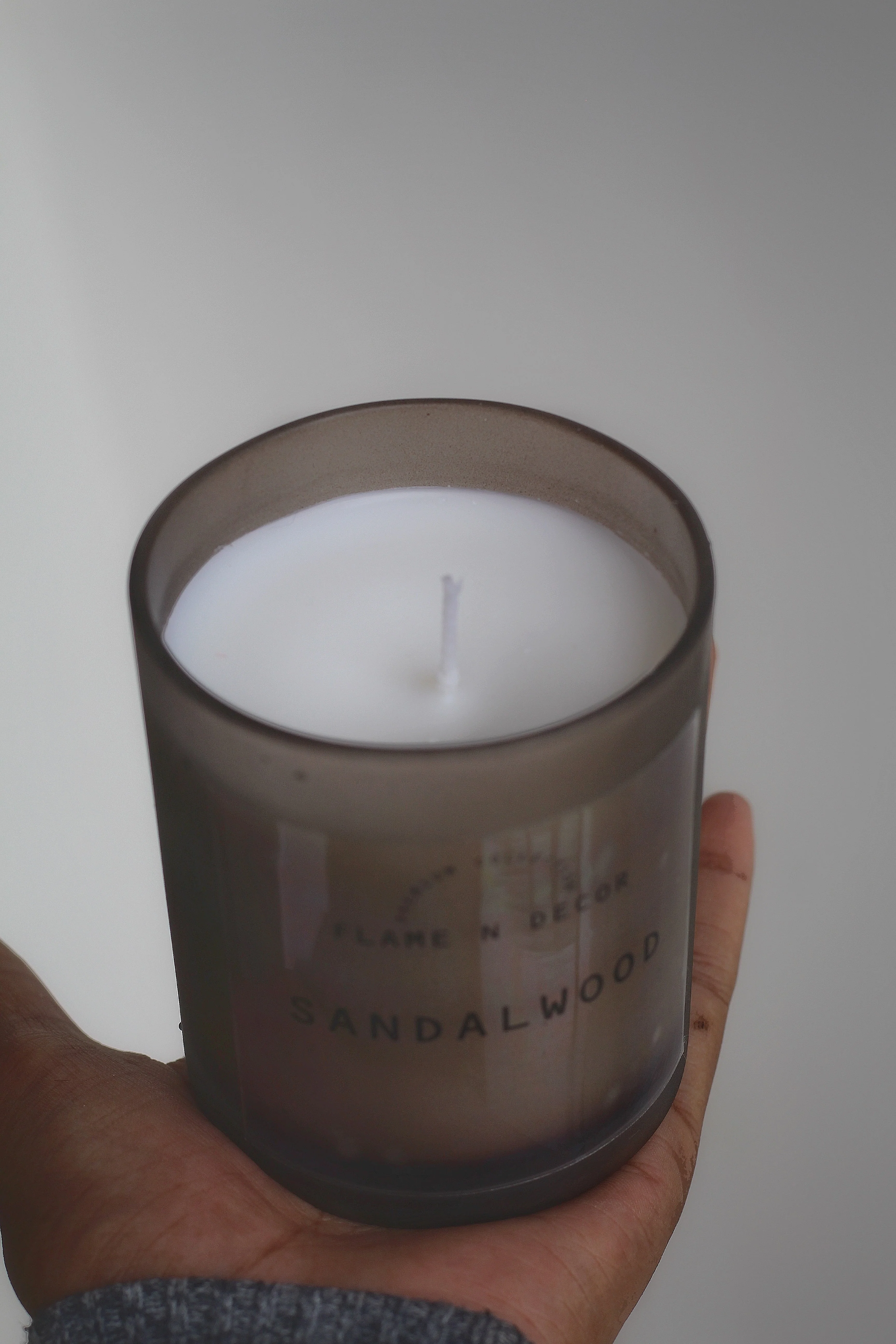 Brown frost glass Jar | Soy Candle - Image 4
