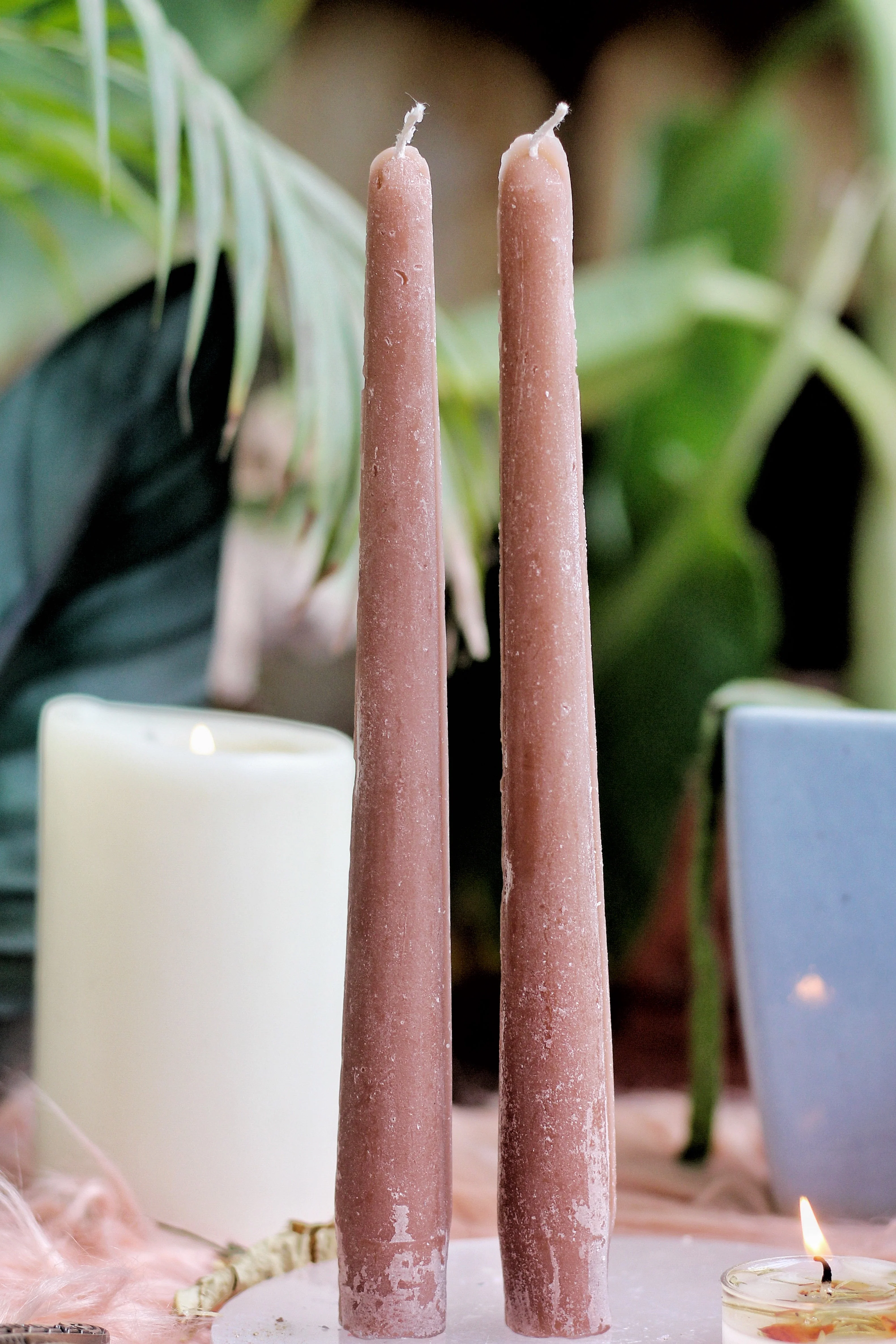 Brown Taper Candle - Set of 5