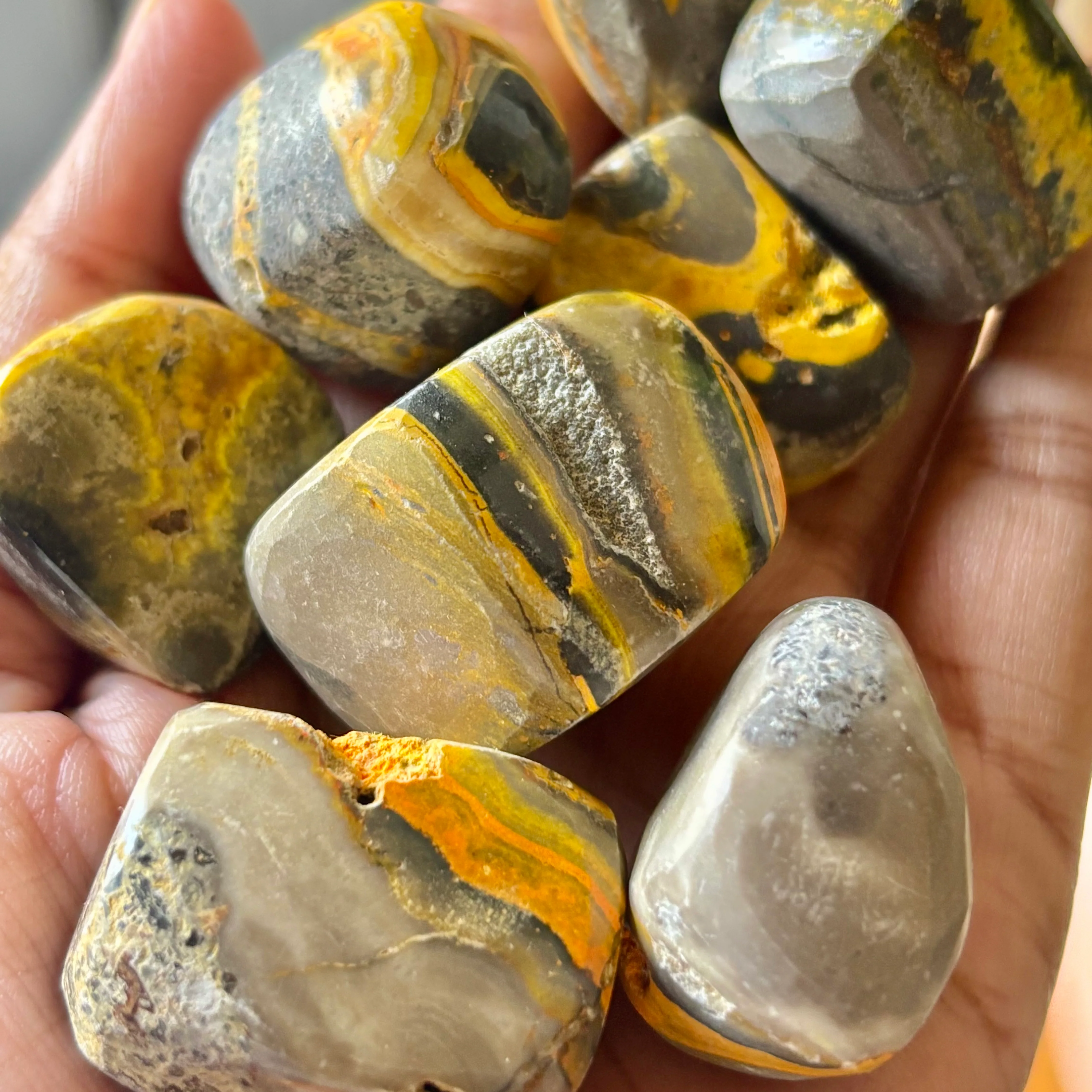 Bumblebee Jasper - Removes Barriers, Enhances communication & Helps in Expressing Spiritual Gifts - Image 2