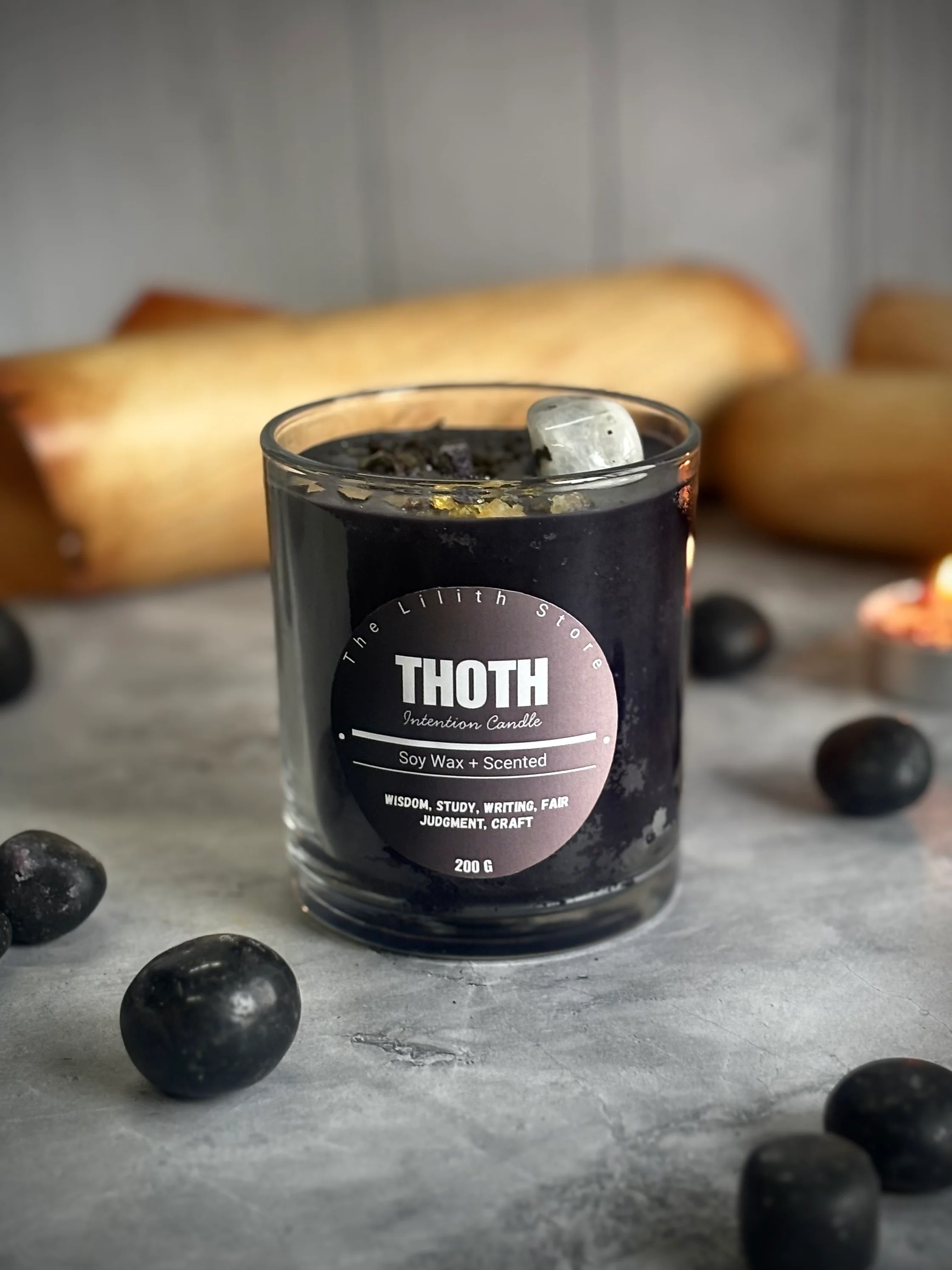Thoth Altar Candle – 200 g Soy Wax Jar Candle for Ritual & Devotion - Image 2
