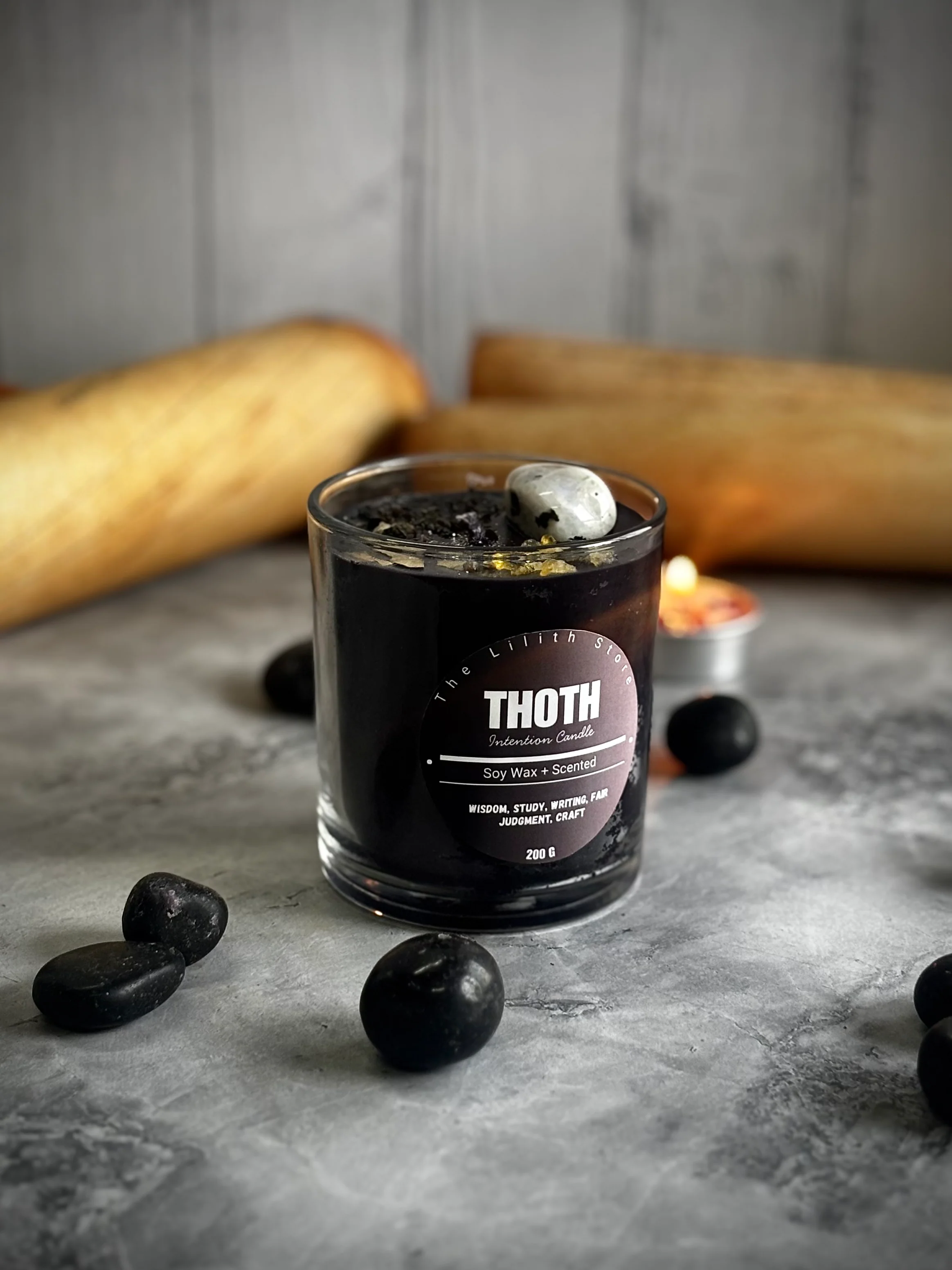 Thoth Altar Candle – 200 g Soy Wax Jar Candle for Ritual & Devotion - Image 3