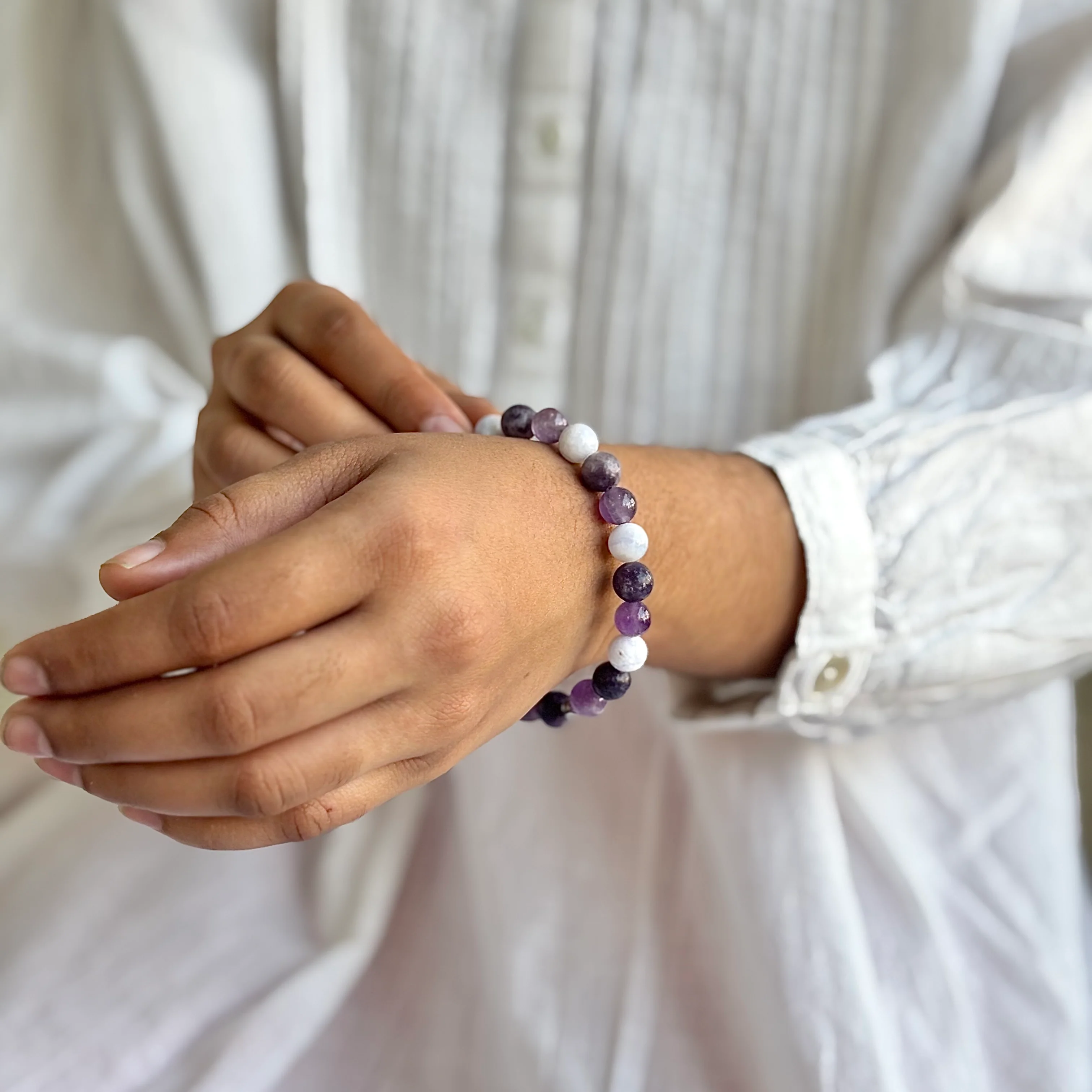 Calm - 8mm Bead Bracelet | Combination Bracelet Series