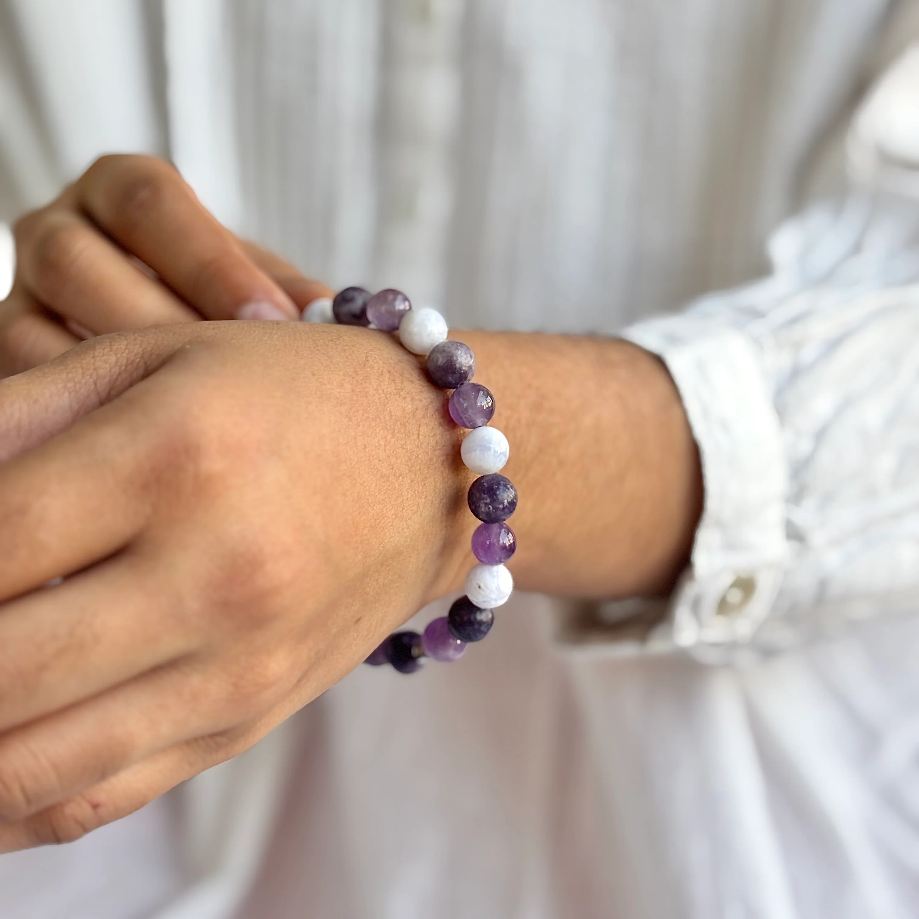 Calm - 8mm Bead Bracelet | Combination Bracelet Series - Image 2