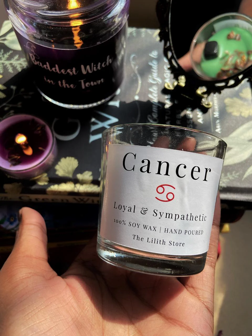 Cancer Zodiac Mini Candle - 60 Gm - Image 3
