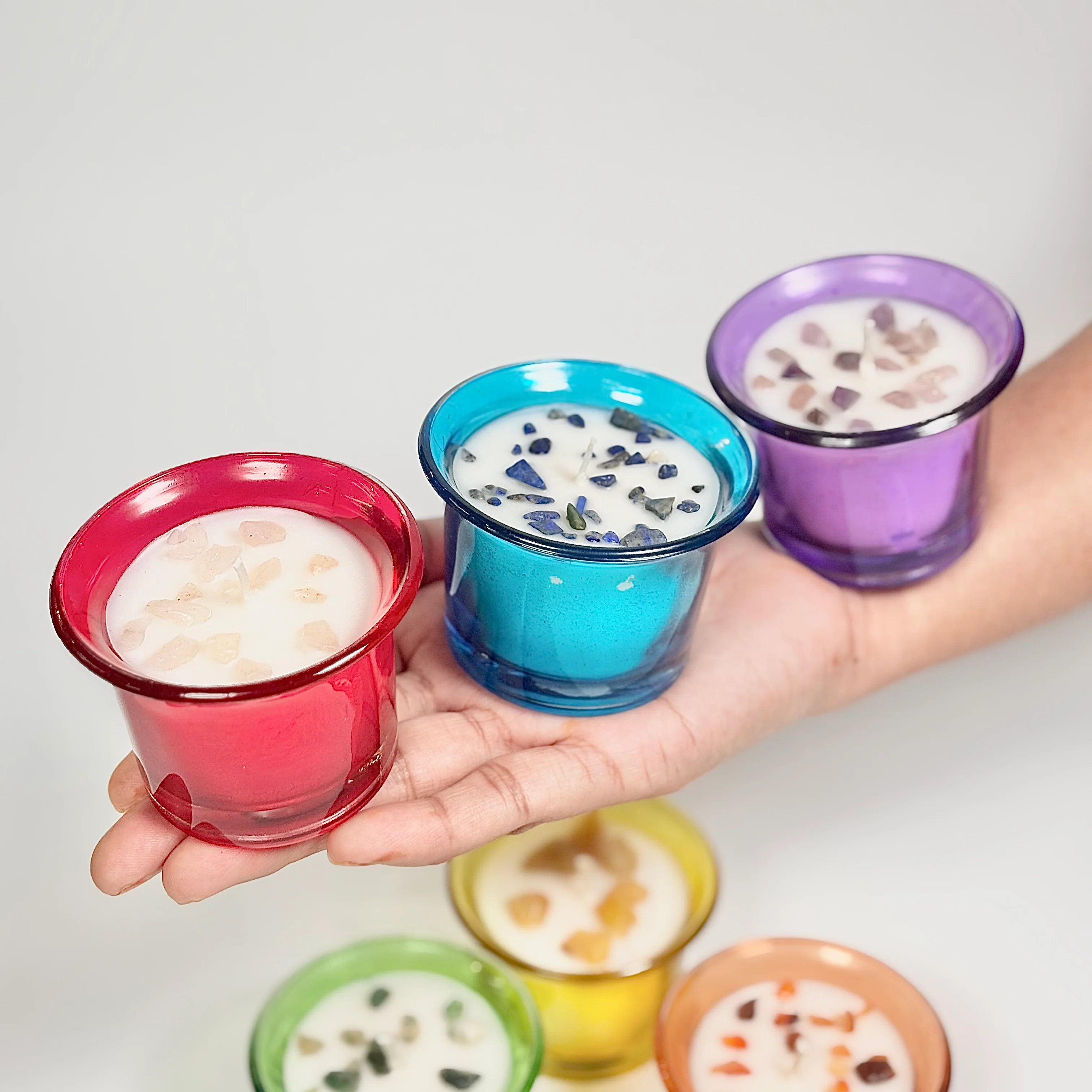 Set of 6 Crystal Tealights – Soy Wax & Scented - Image 10