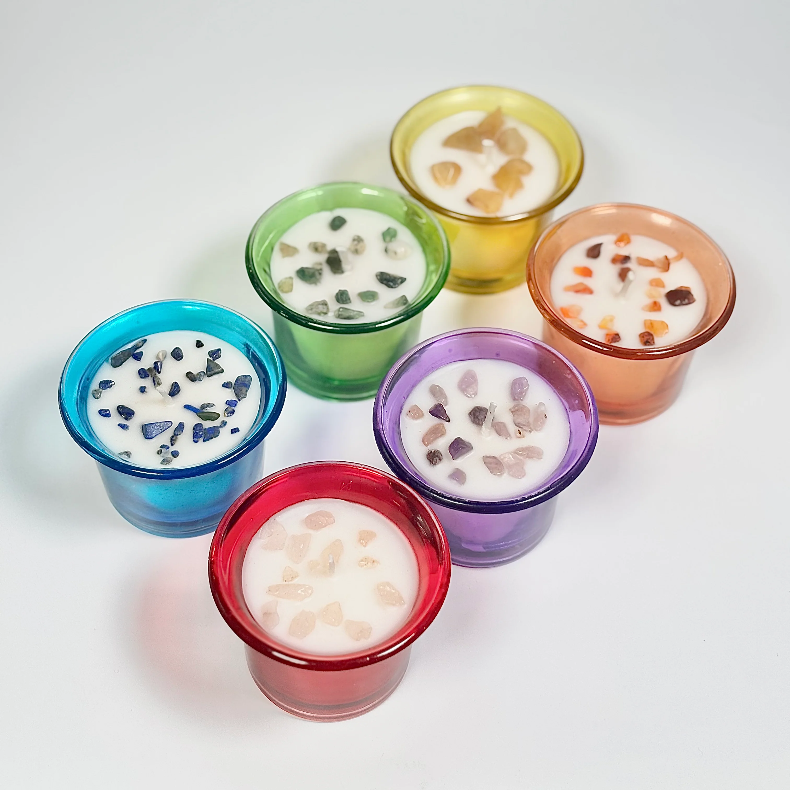 Set of 6 Crystal Tealights – Soy Wax & Scented - Image 6
