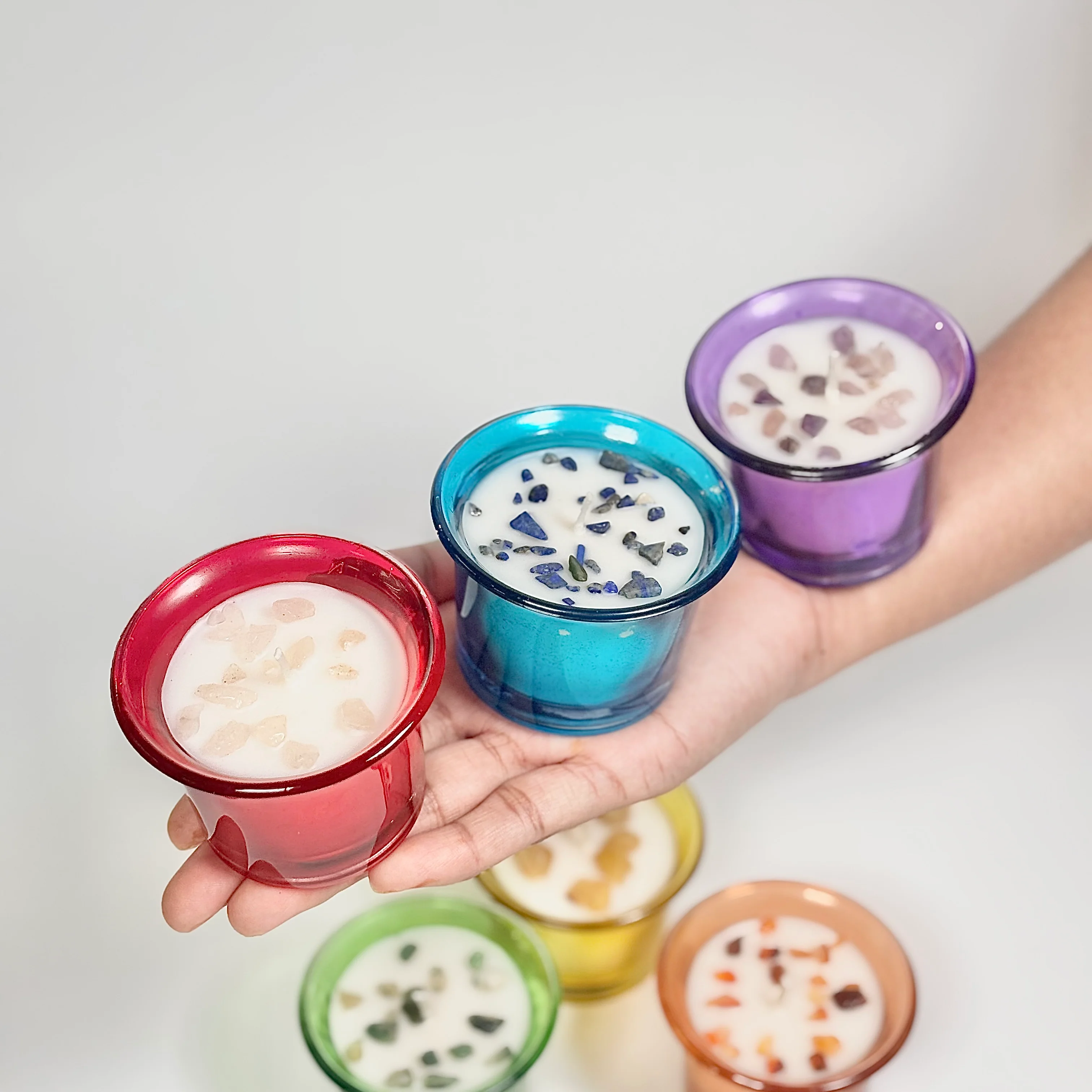 Set of 6 Crystal Tealights – Soy Wax & Scented - Image 9