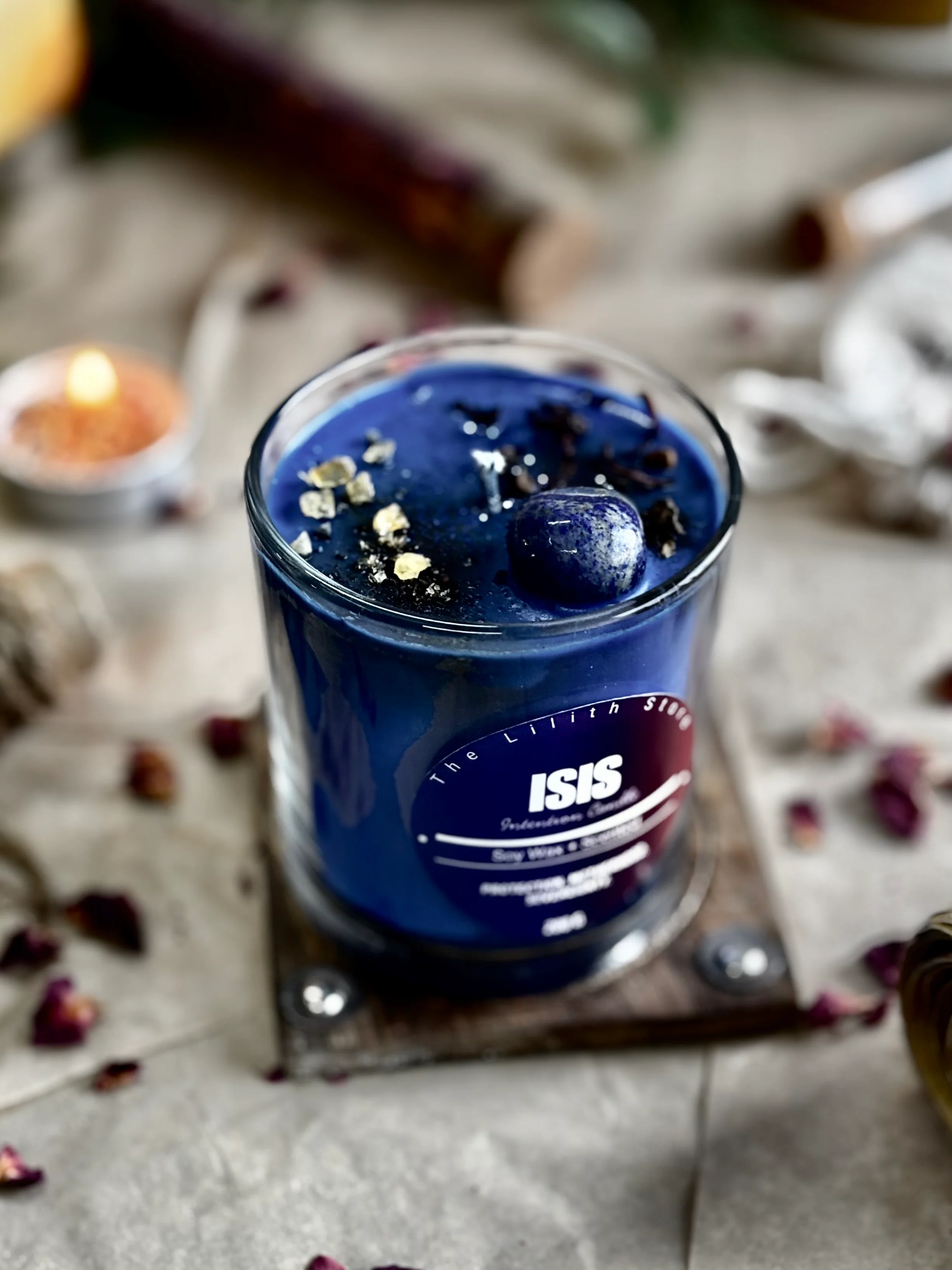 Isis Altar Candle – 200 g Soy Wax Jar Candle for Ritual & Devotion - Image 3