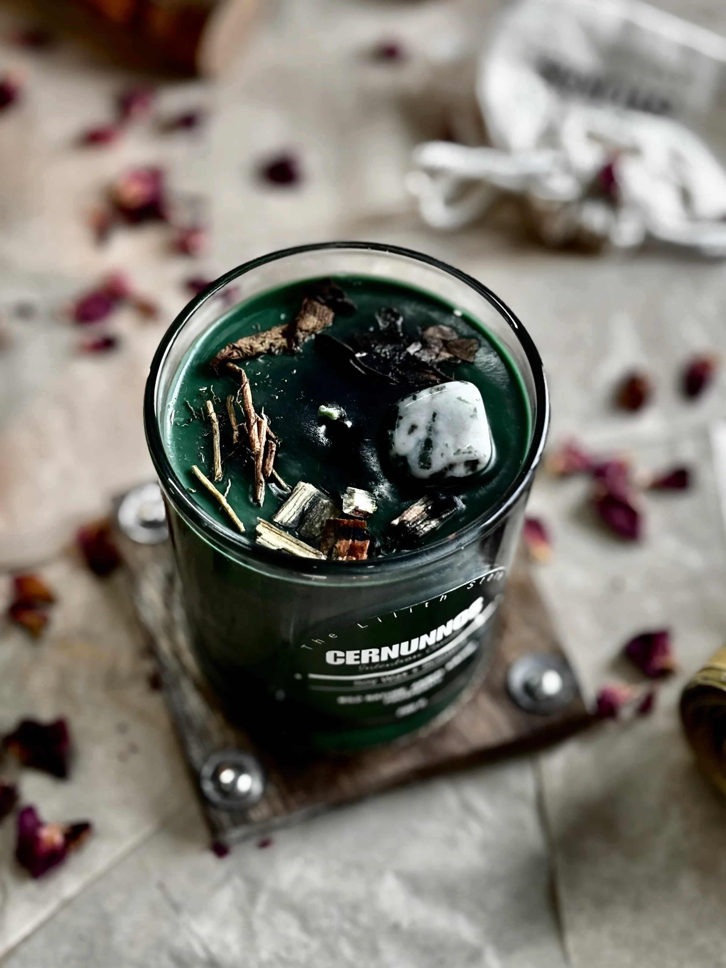 Cernunnos Altar Candle – 200 g Soy Wax Jar Candle for Ritual & Devotion - Image 3