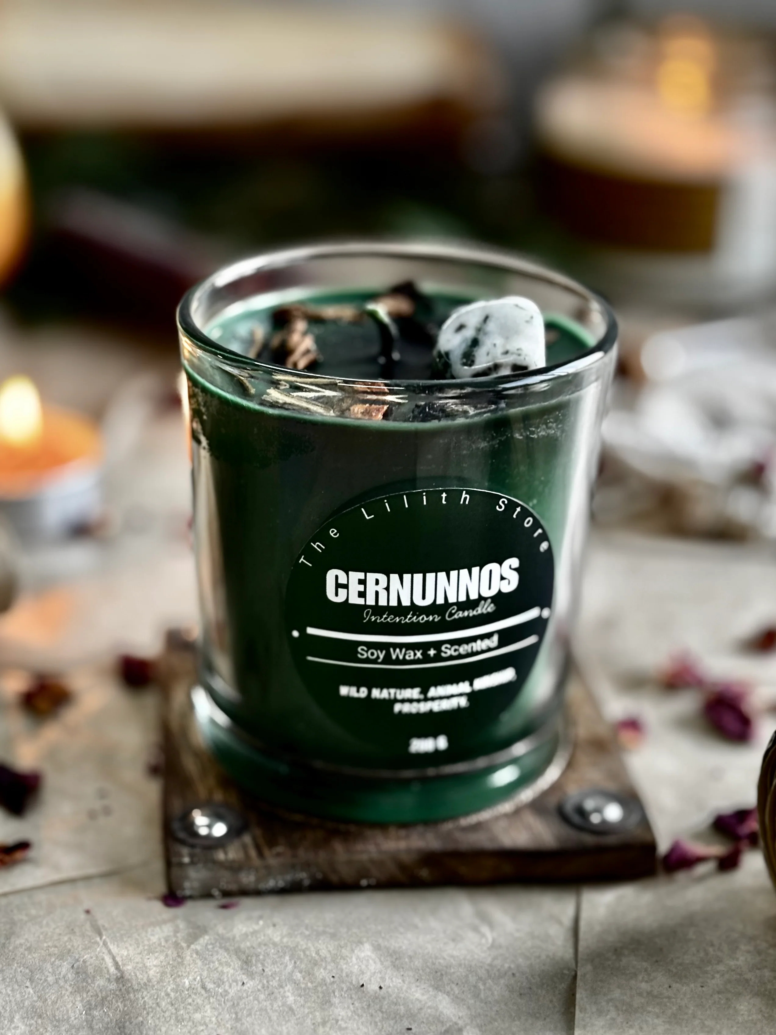 Cernunnos Altar Candle – 200 g Soy Wax Jar Candle for Ritual & Devotion - Image 4