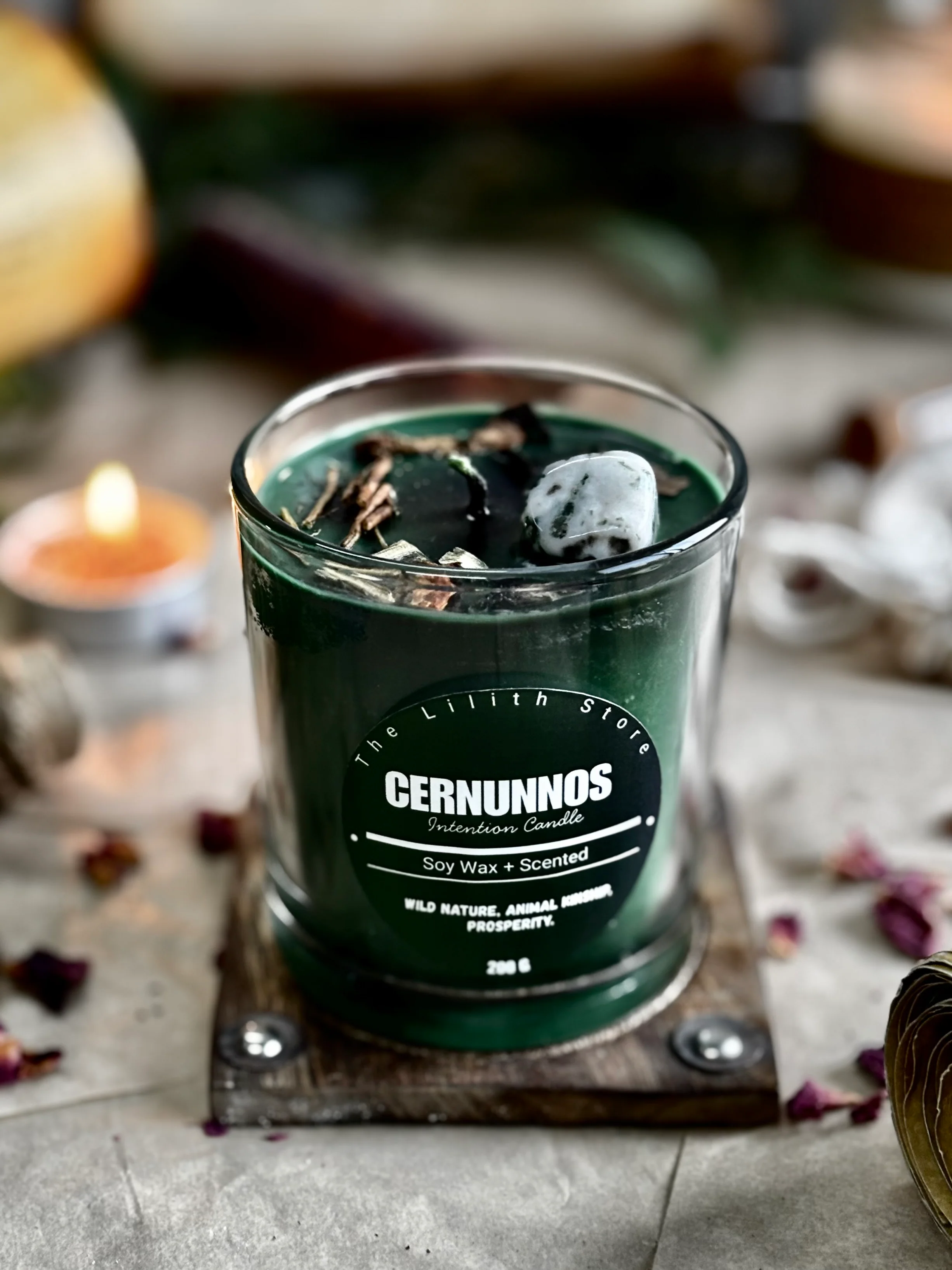 Cernunnos Altar Candle – 200 g Soy Wax Jar Candle for Ritual & Devotion - Image 5